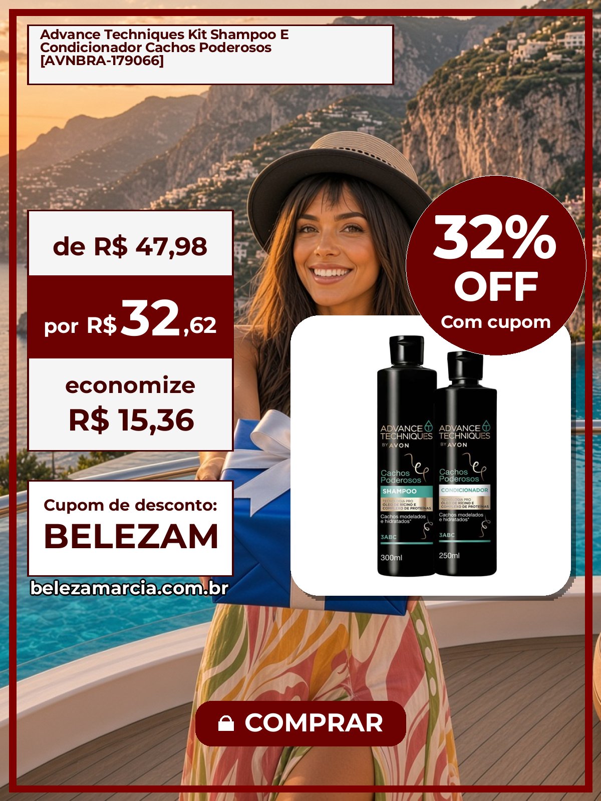 Advance Techniques Kit Shampoo E Condicionador Cachos Poderosos [AVNBRA-179066]
