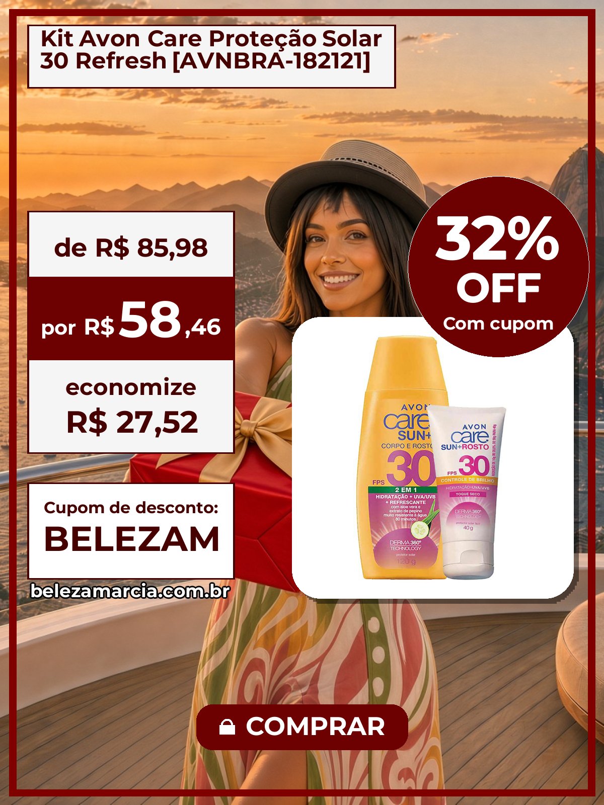 Kit Avon Care Proteção Solar 30 Refresh [AVNBRA-182121]