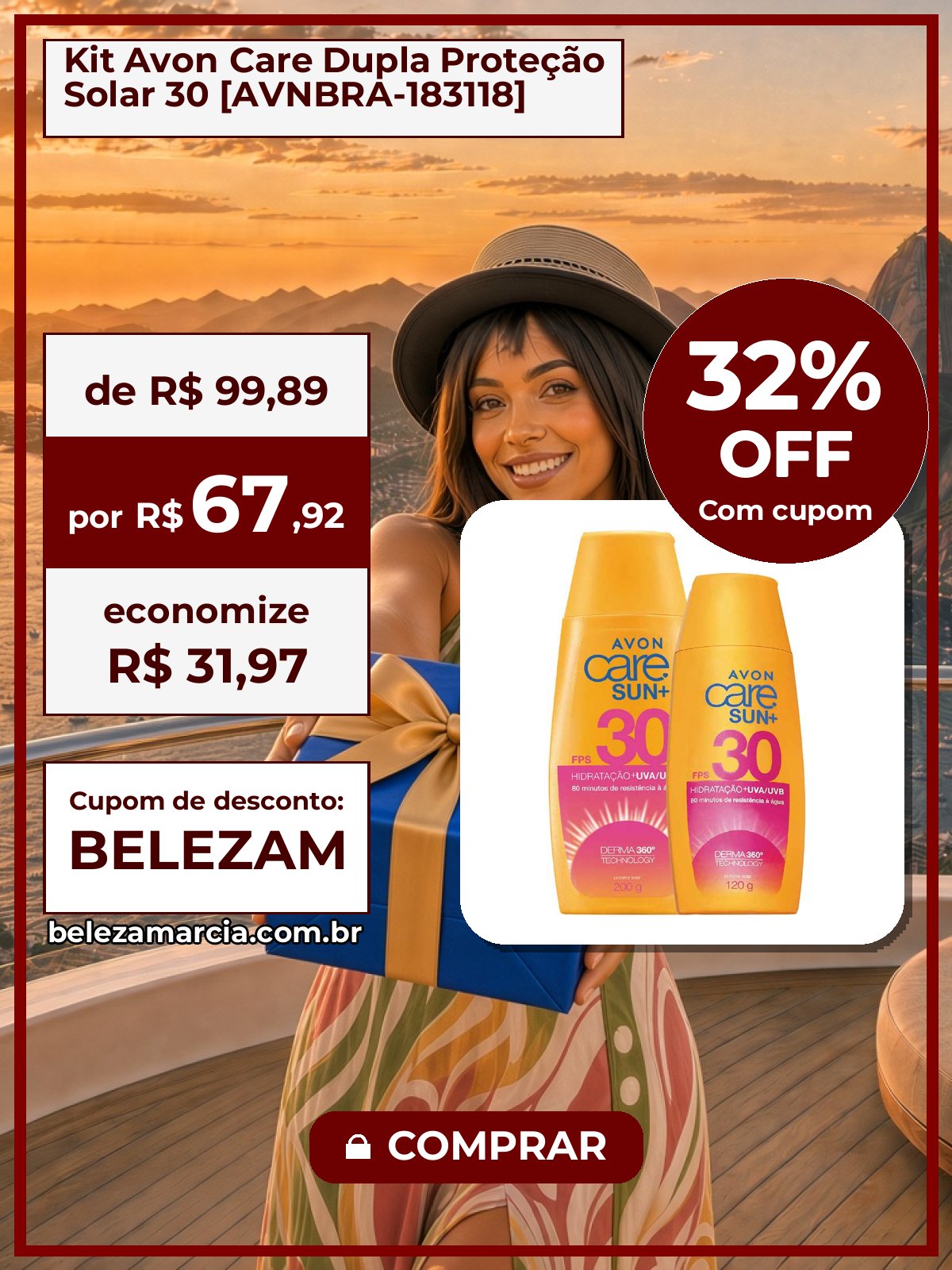 Kit Avon Care Dupla Proteção Solar 30 [AVNBRA-183118]