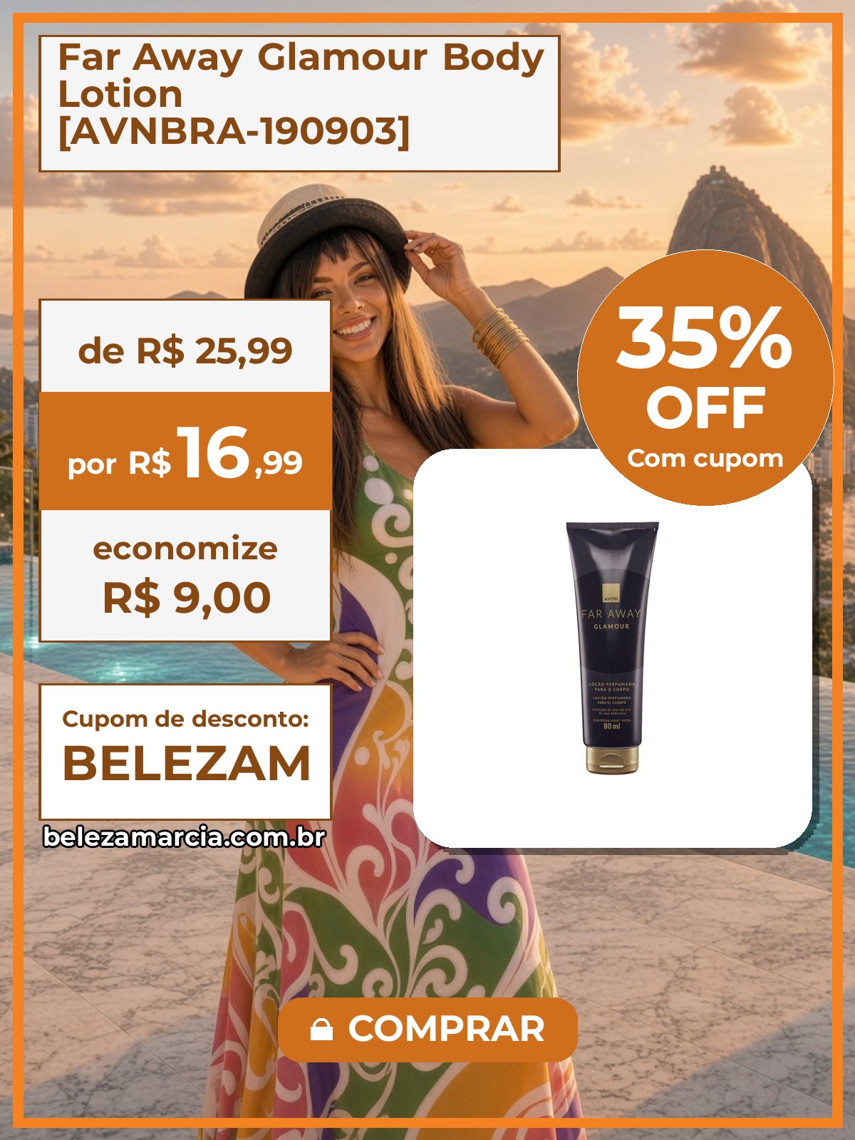Far Away Glamour Body Lotion [AVNBRA-190903]