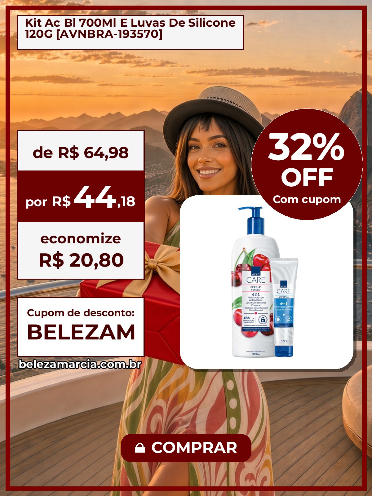 Kit Ac Bl 700Ml E Luvas De Silicone 120G [AVNBRA-193570]