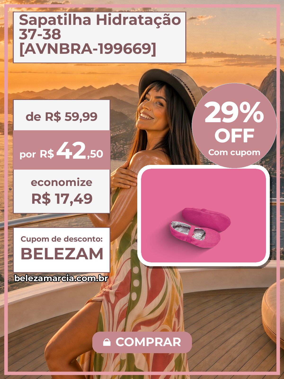 Sapatilha Hidratação 37-38 [AVNBRA-199669]