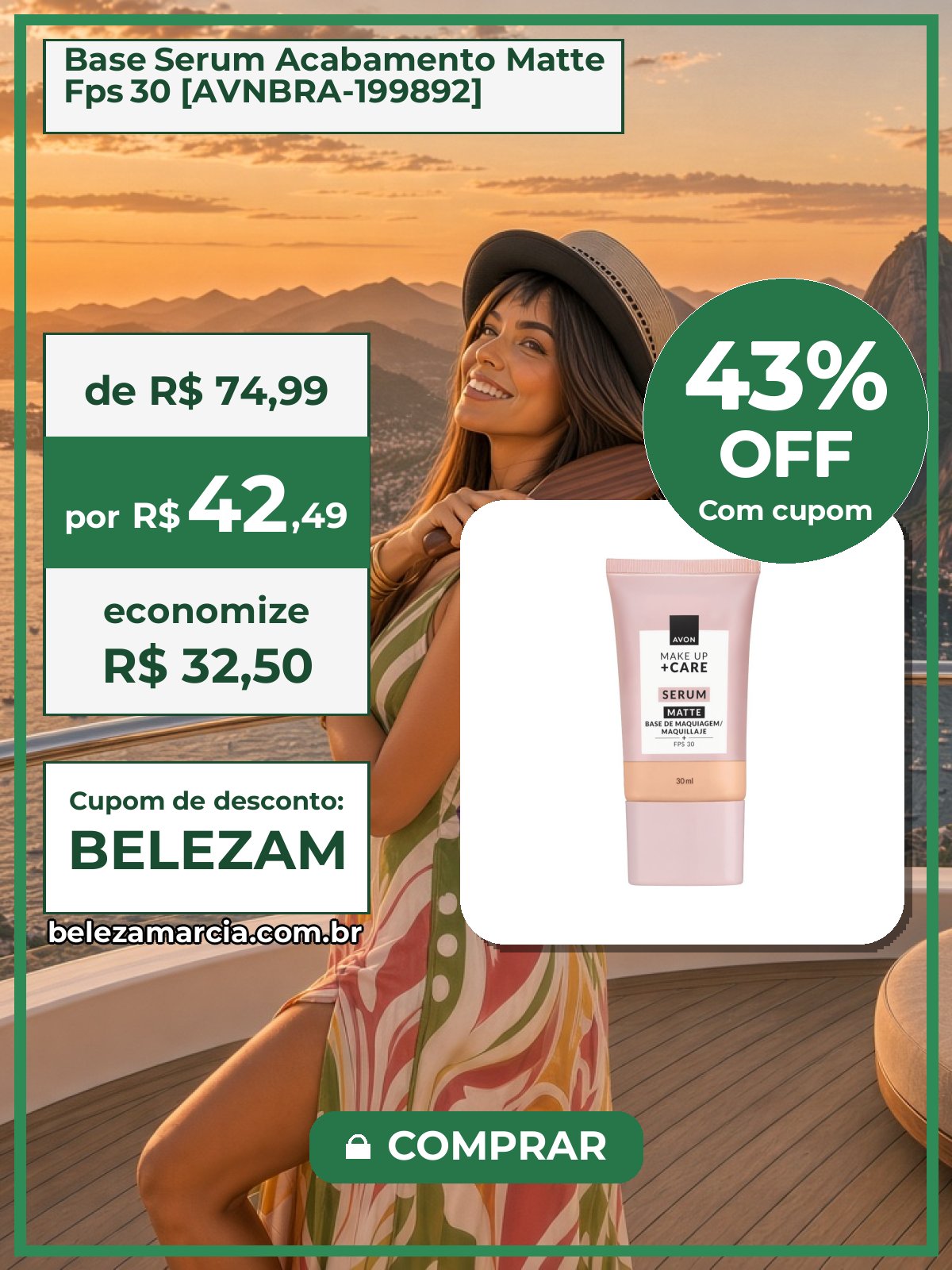 Base Serum Acabamento Matte Fps 30 [AVNBRA-199892]
