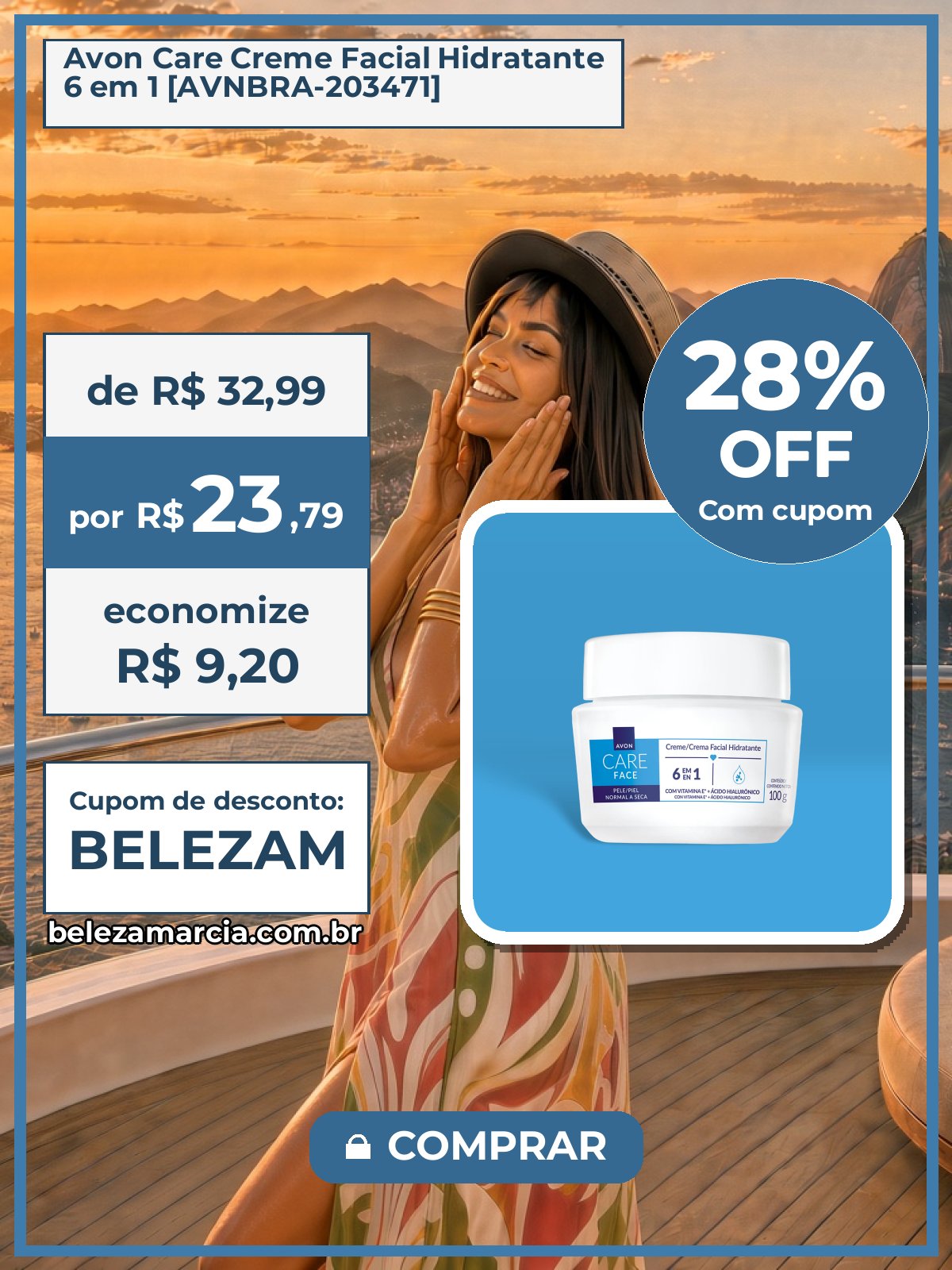 Avon Care Creme Facial Hidratante 6 em 1 [AVNBRA-203471]