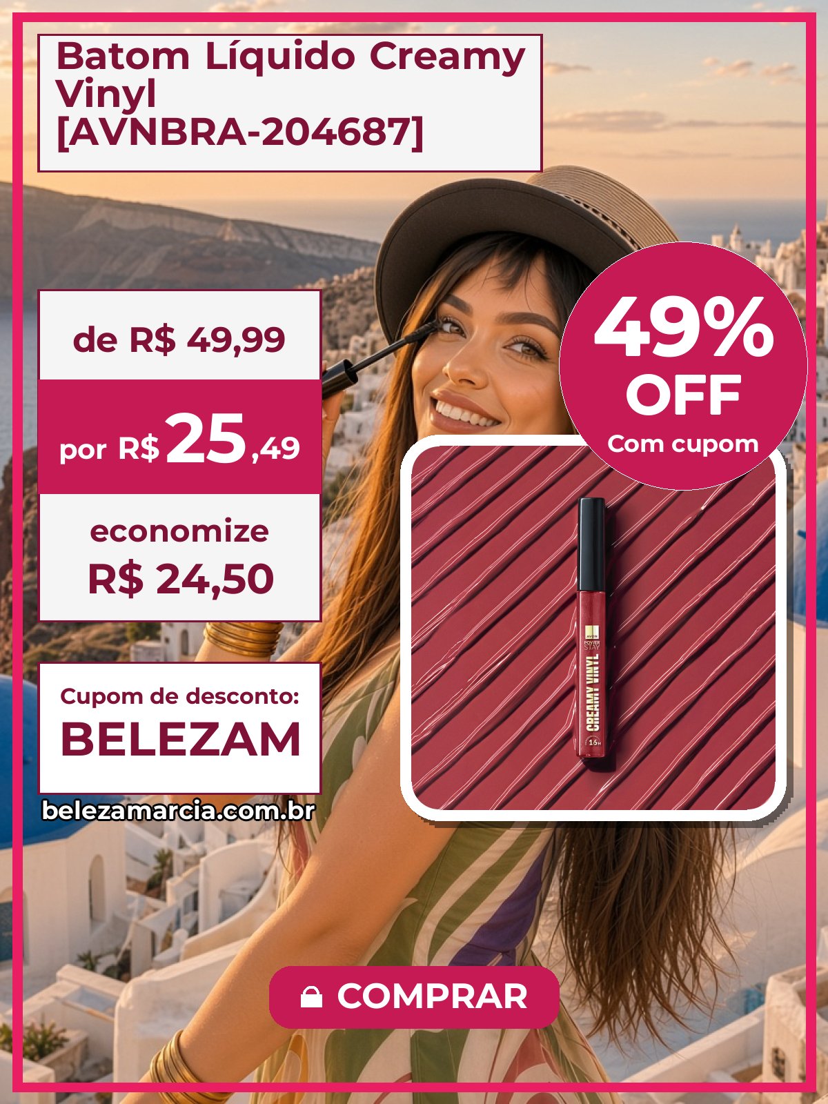 Batom Líquido Creamy Vinyl [AVNBRA-204687]