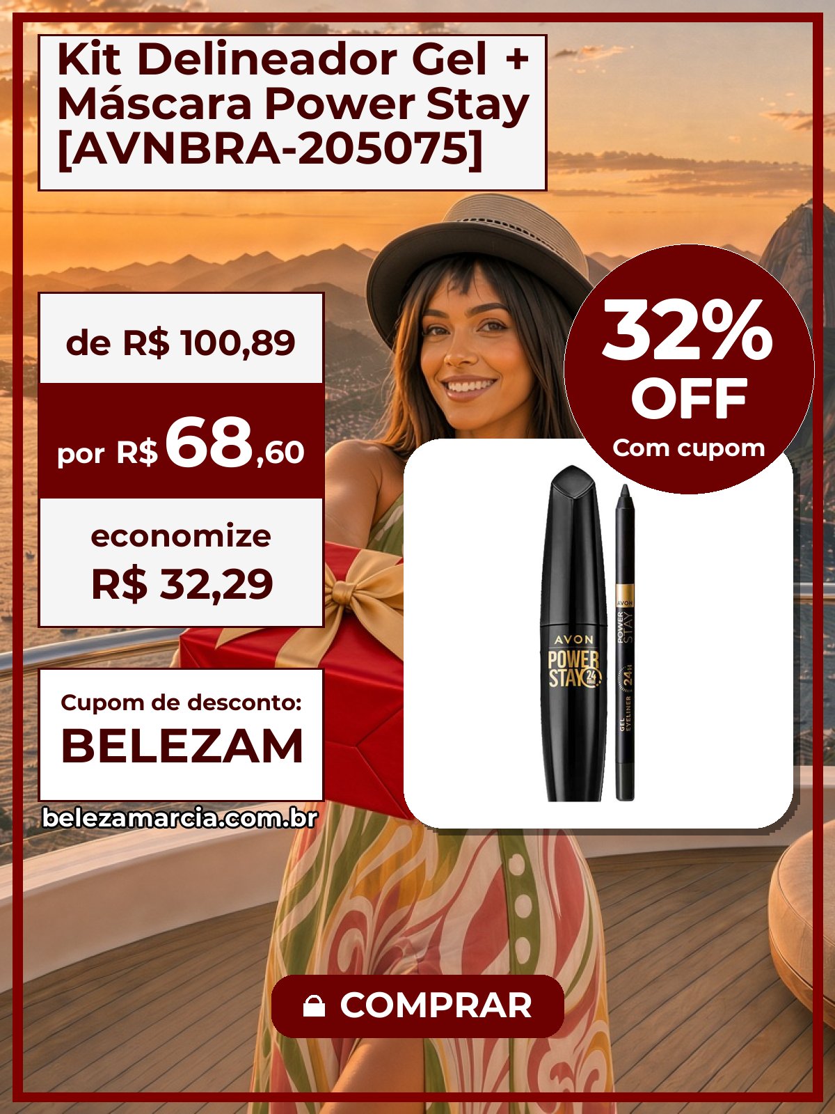 Kit Delineador Gel + Máscara Power Stay [AVNBRA-205075]