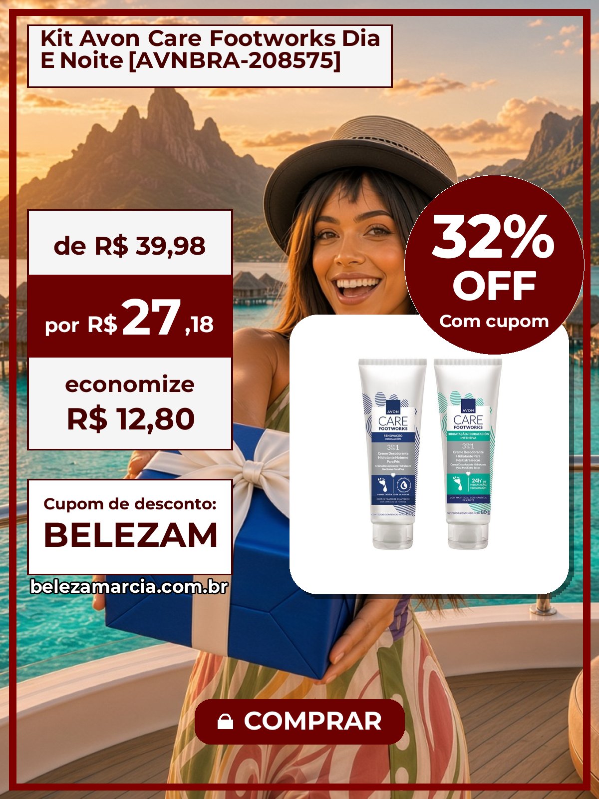 Kit Avon Care Footworks Dia E Noite [AVNBRA-208575]