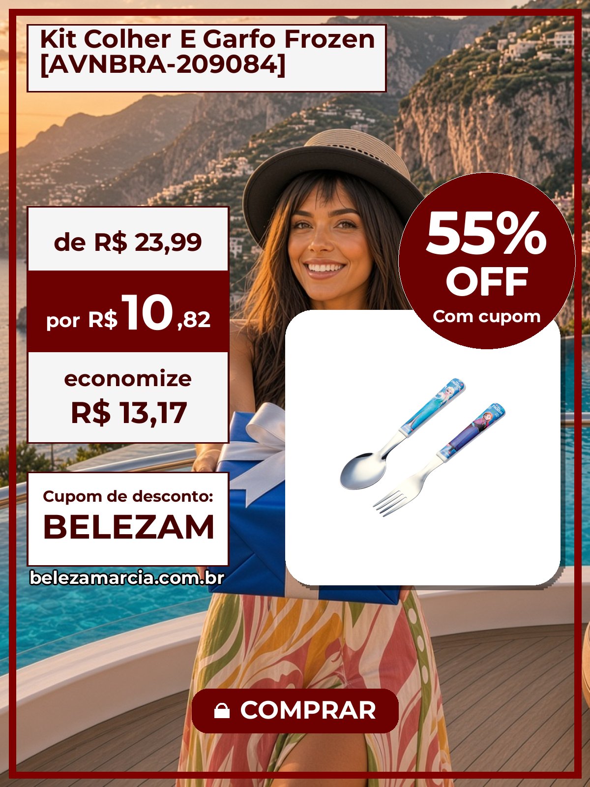 Kit Colher E Garfo Frozen [AVNBRA-209084]