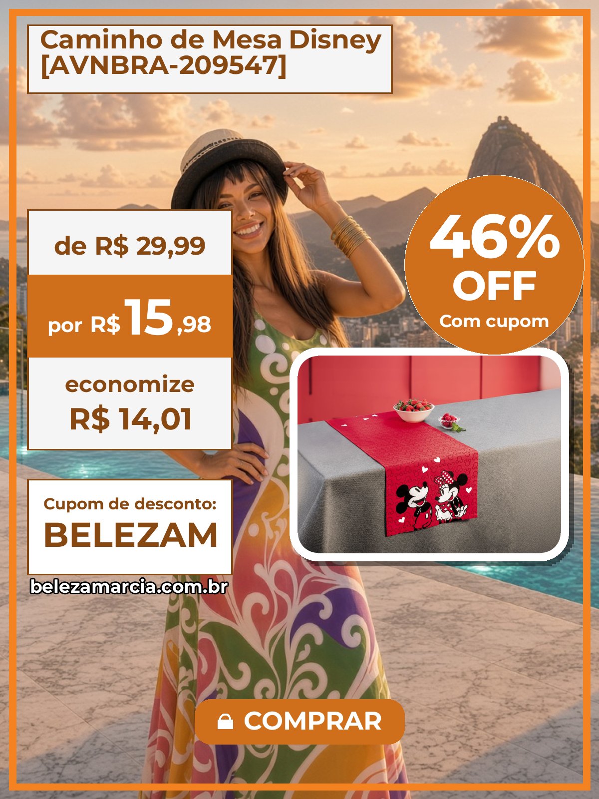 Caminho de Mesa Disney [AVNBRA-209547]