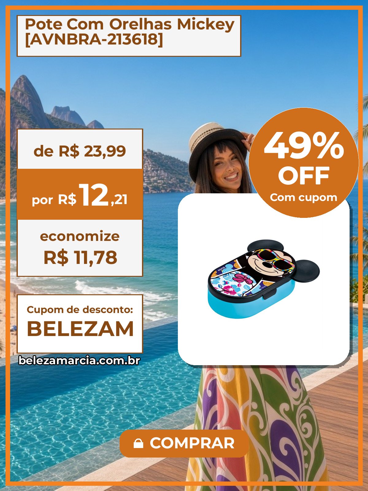 Pote Com Orelhas Mickey [AVNBRA-213618]