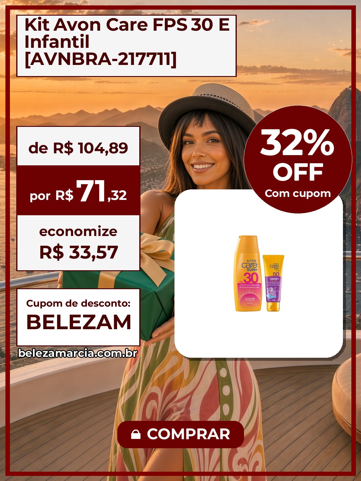 Kit Avon Care FPS 30 E Infantil [AVNBRA-217711]