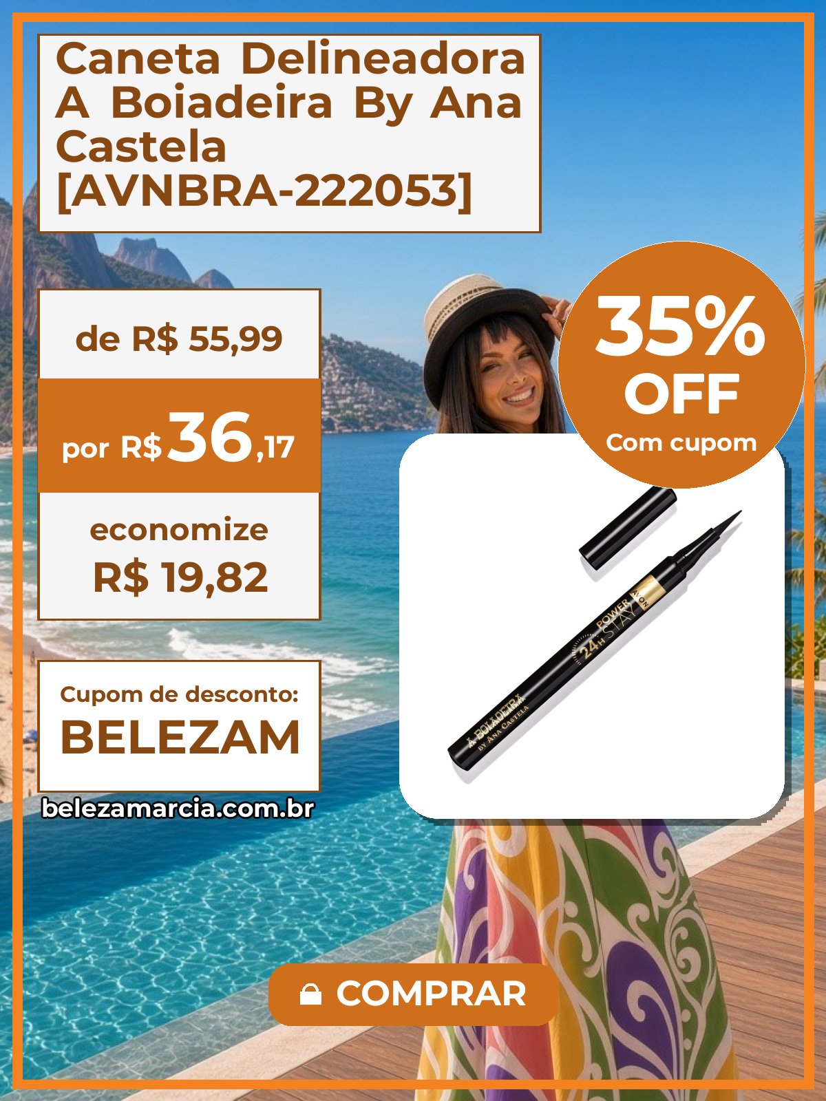 Caneta Delineadora A Boiadeira By Ana Castela [AVNBRA-222053]