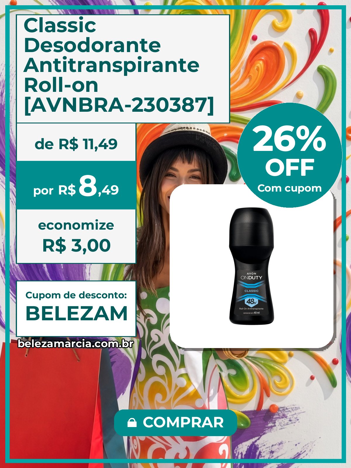 Classic Desodorante Antitranspirante Roll-on [AVNBRA-230387]