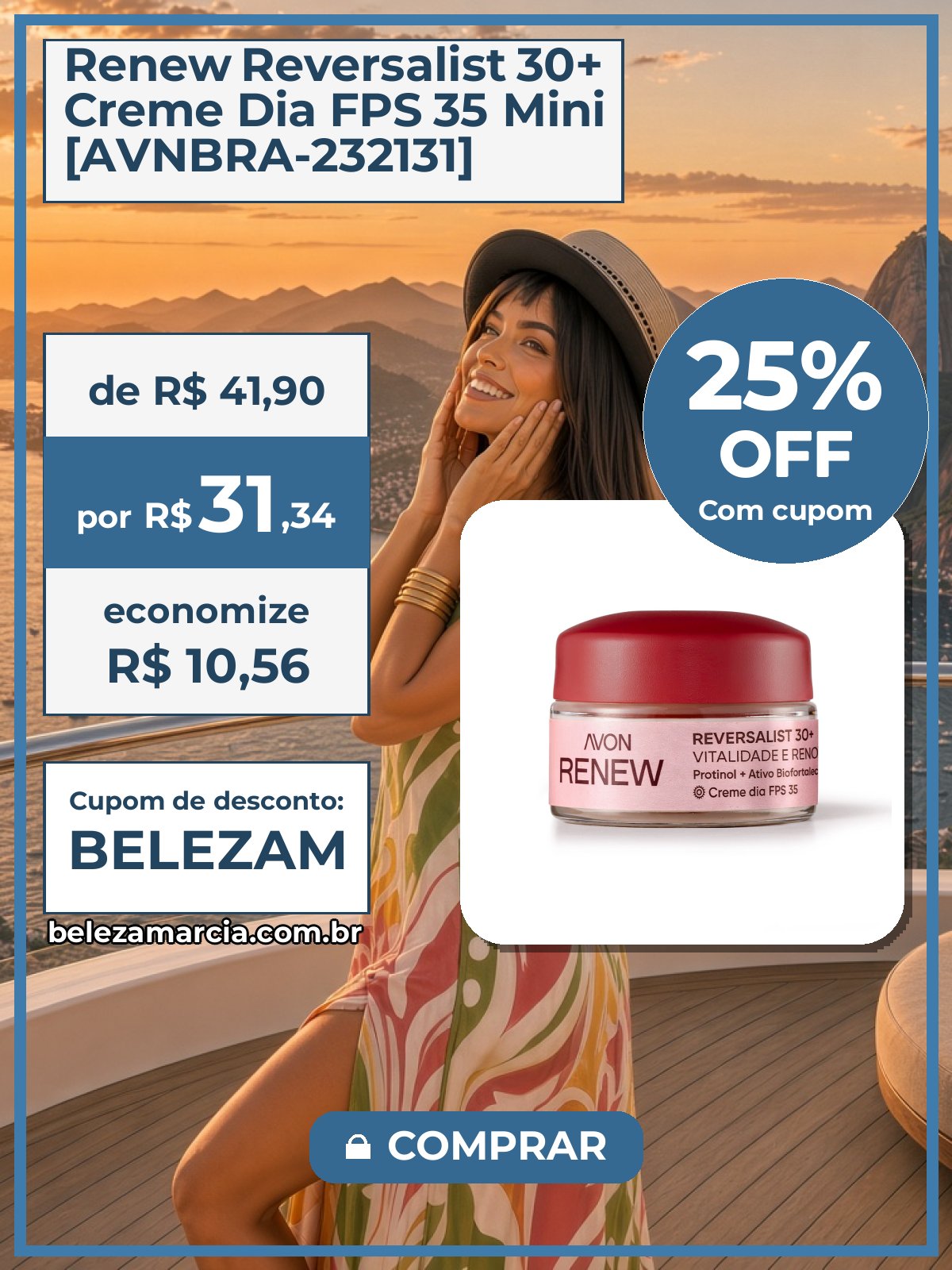 Renew Reversalist 30+ Creme Dia FPS 35 Mini [AVNBRA-232131]