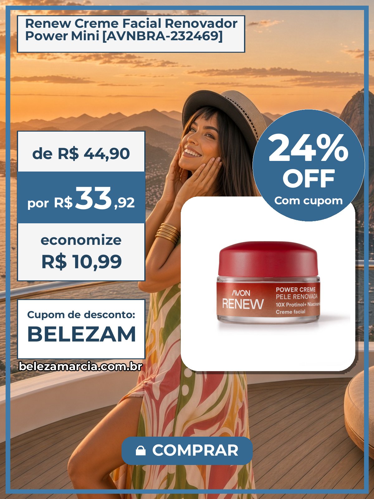 Renew Creme Facial Renovador Power Mini [AVNBRA-232469]
