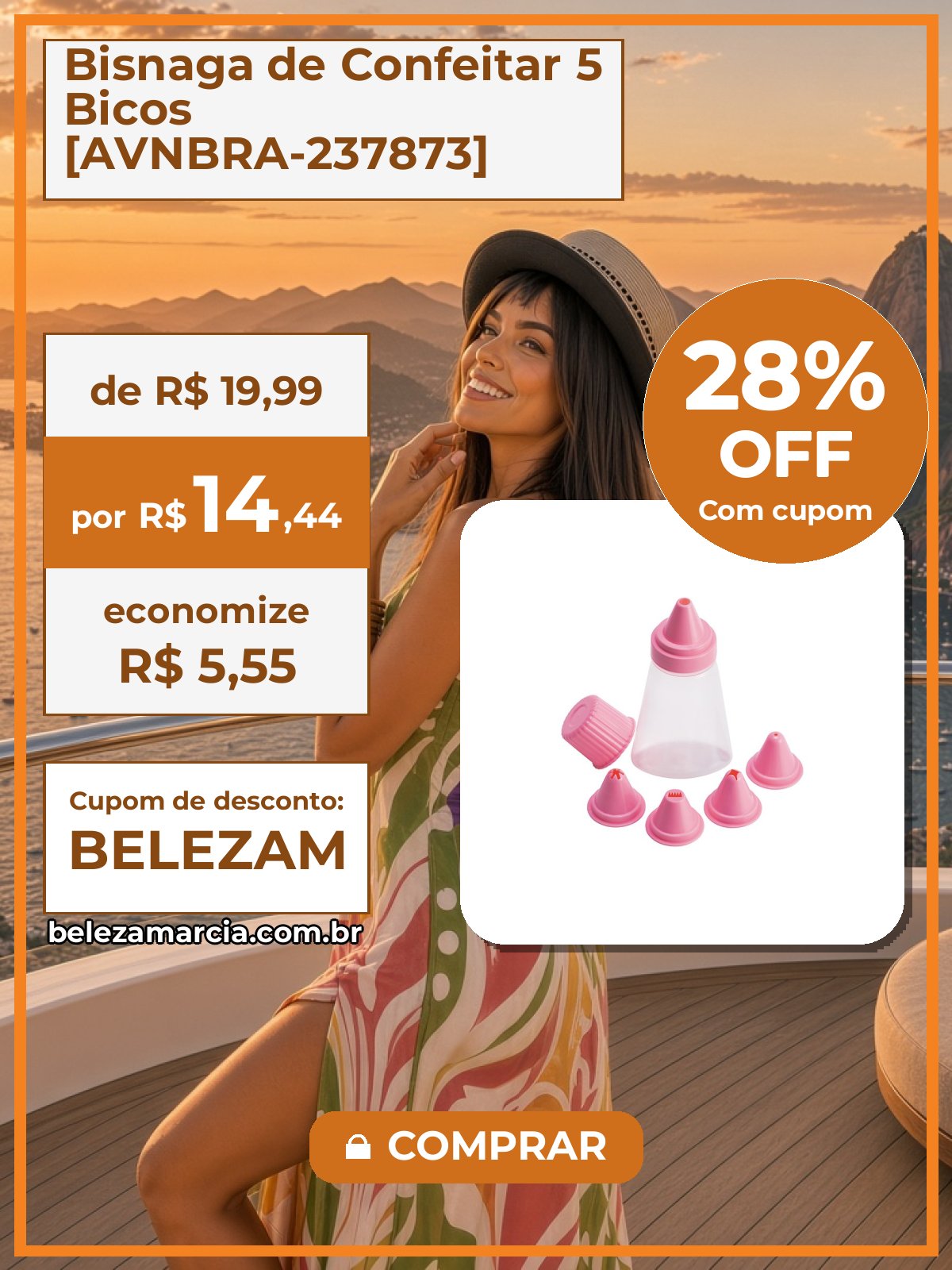 Bisnaga de Confeitar 5 Bicos [AVNBRA-237873]