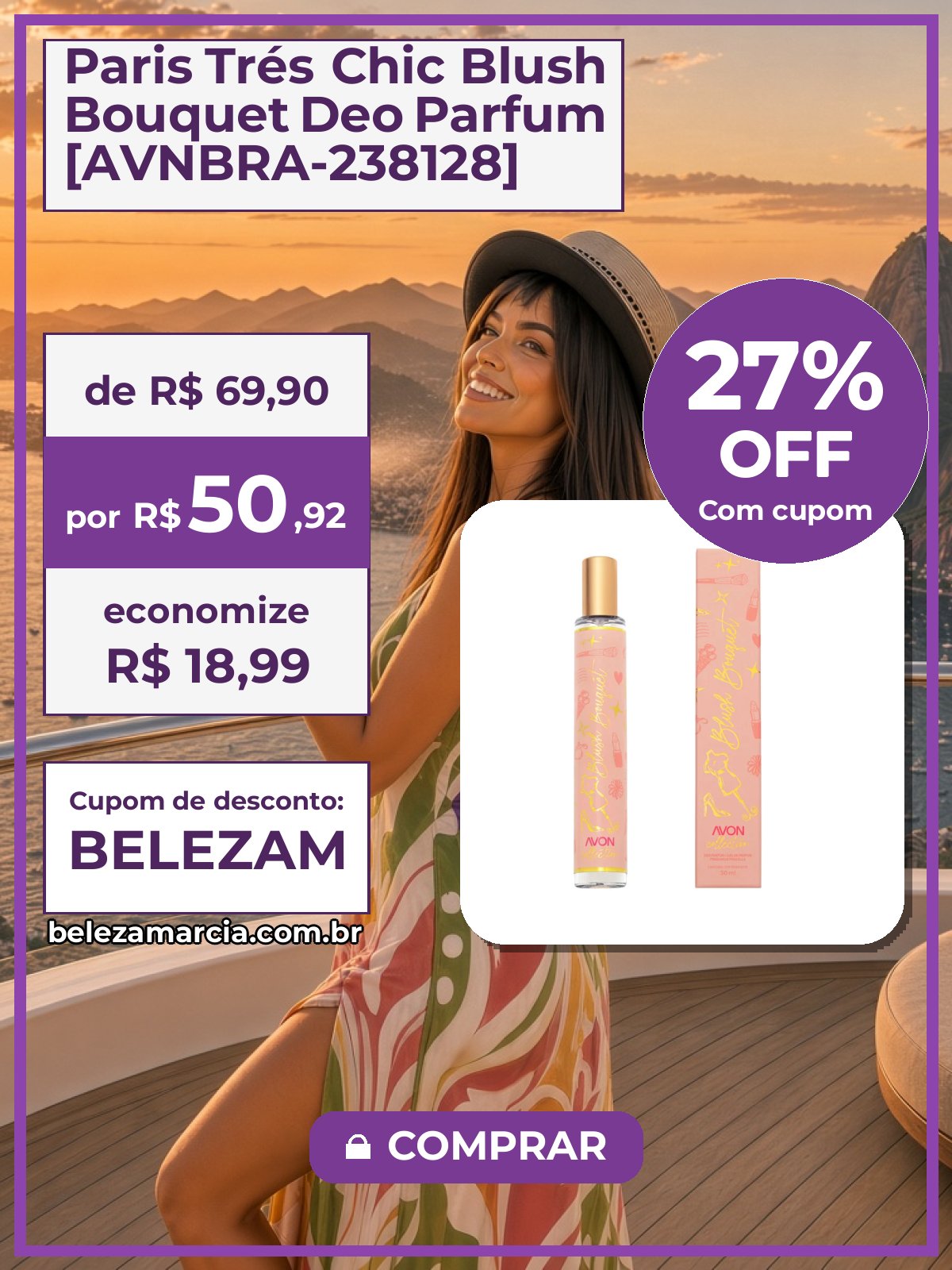Paris Trés Chic Blush Bouquet Deo Parfum [AVNBRA-238128]