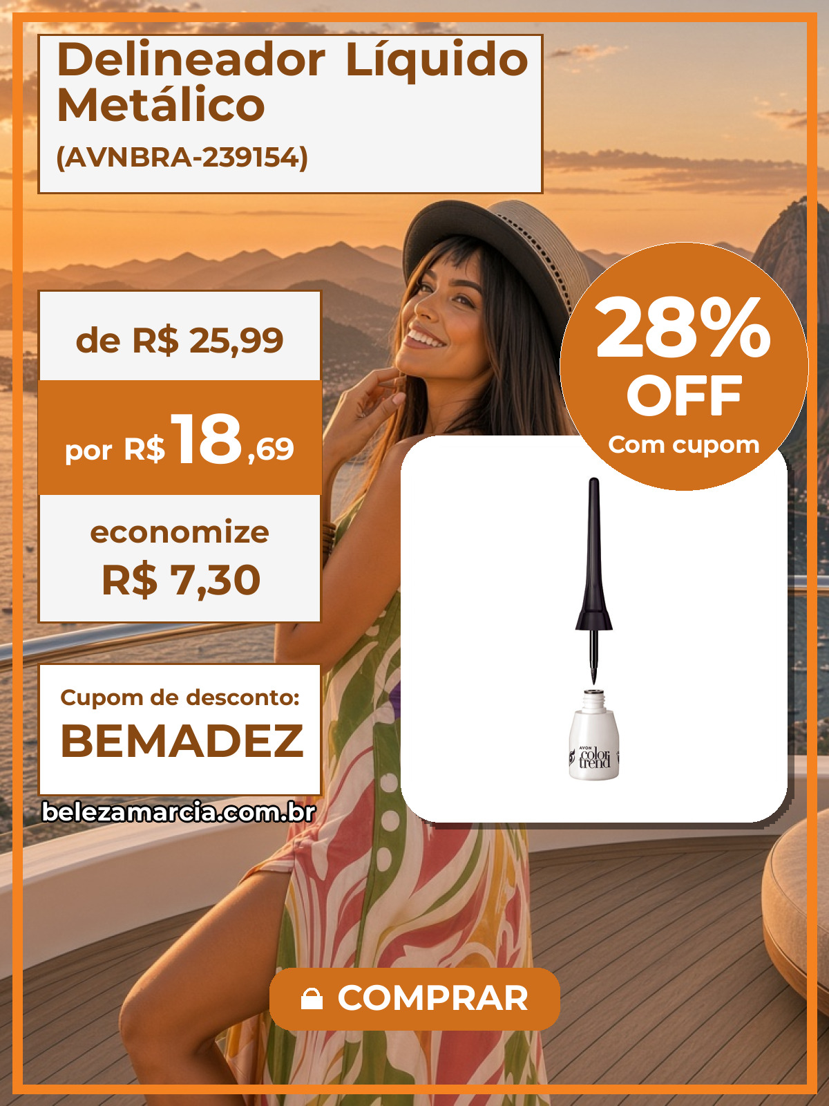 Delineador Líquido Metálico