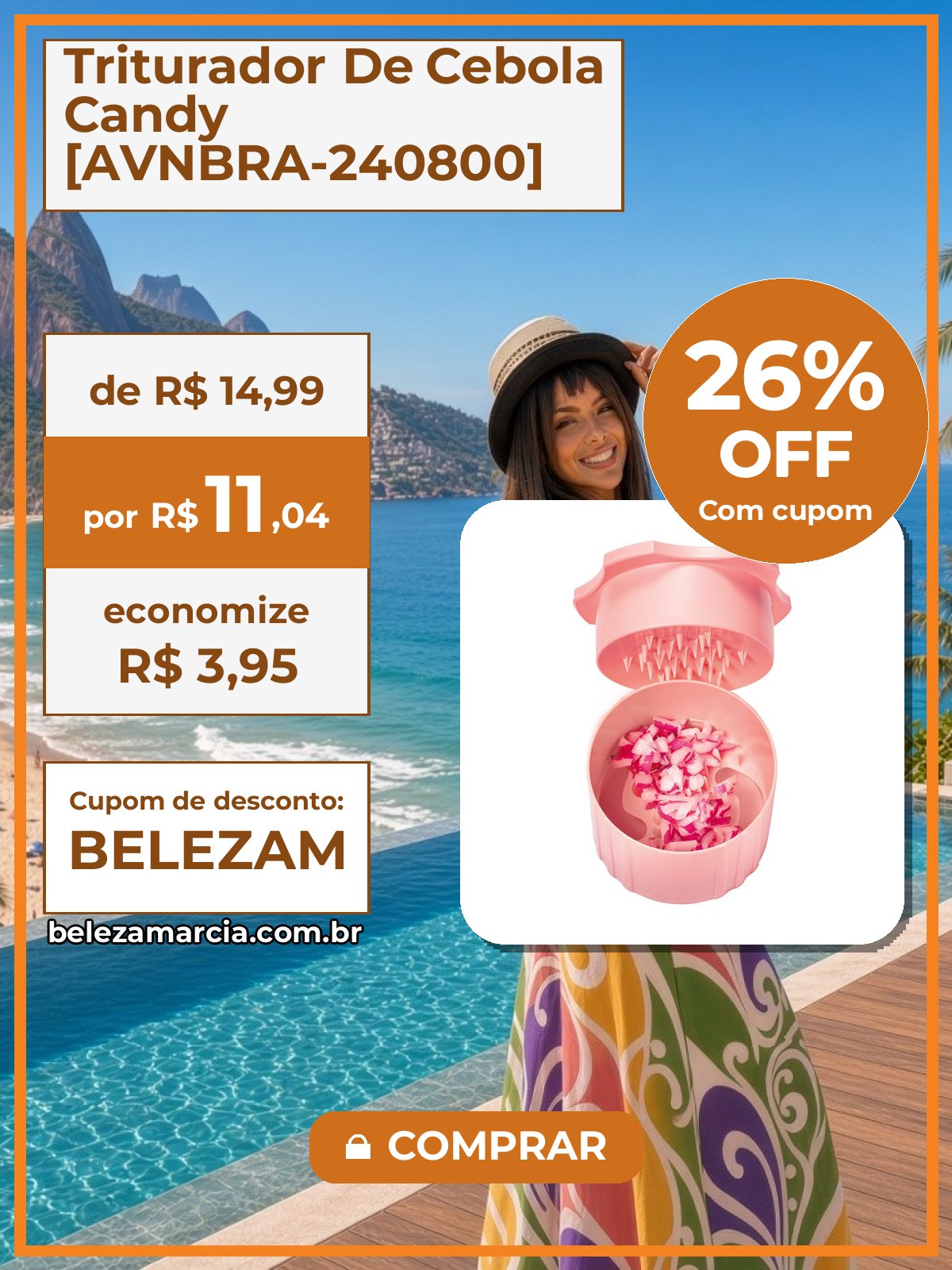 Triturador De Cebola Candy [AVNBRA-240800]