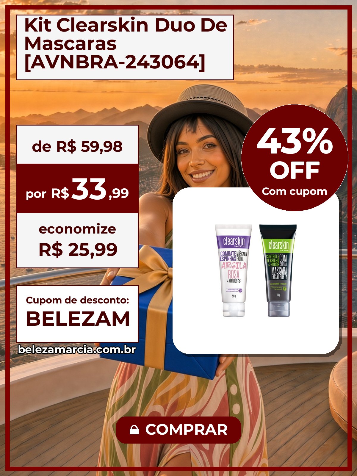 Kit Clearskin Duo De Mascaras [AVNBRA-243064]