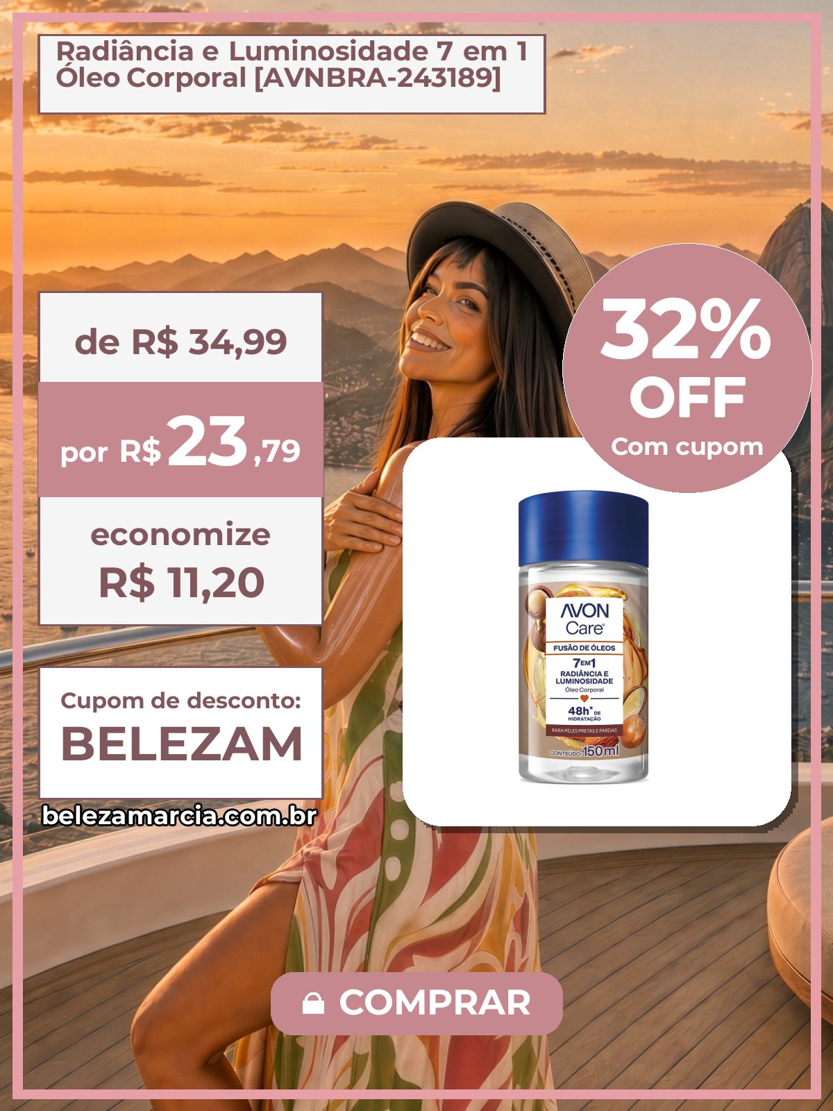 Radiância e Luminosidade 7 em 1 Óleo Corporal [AVNBRA-243189]