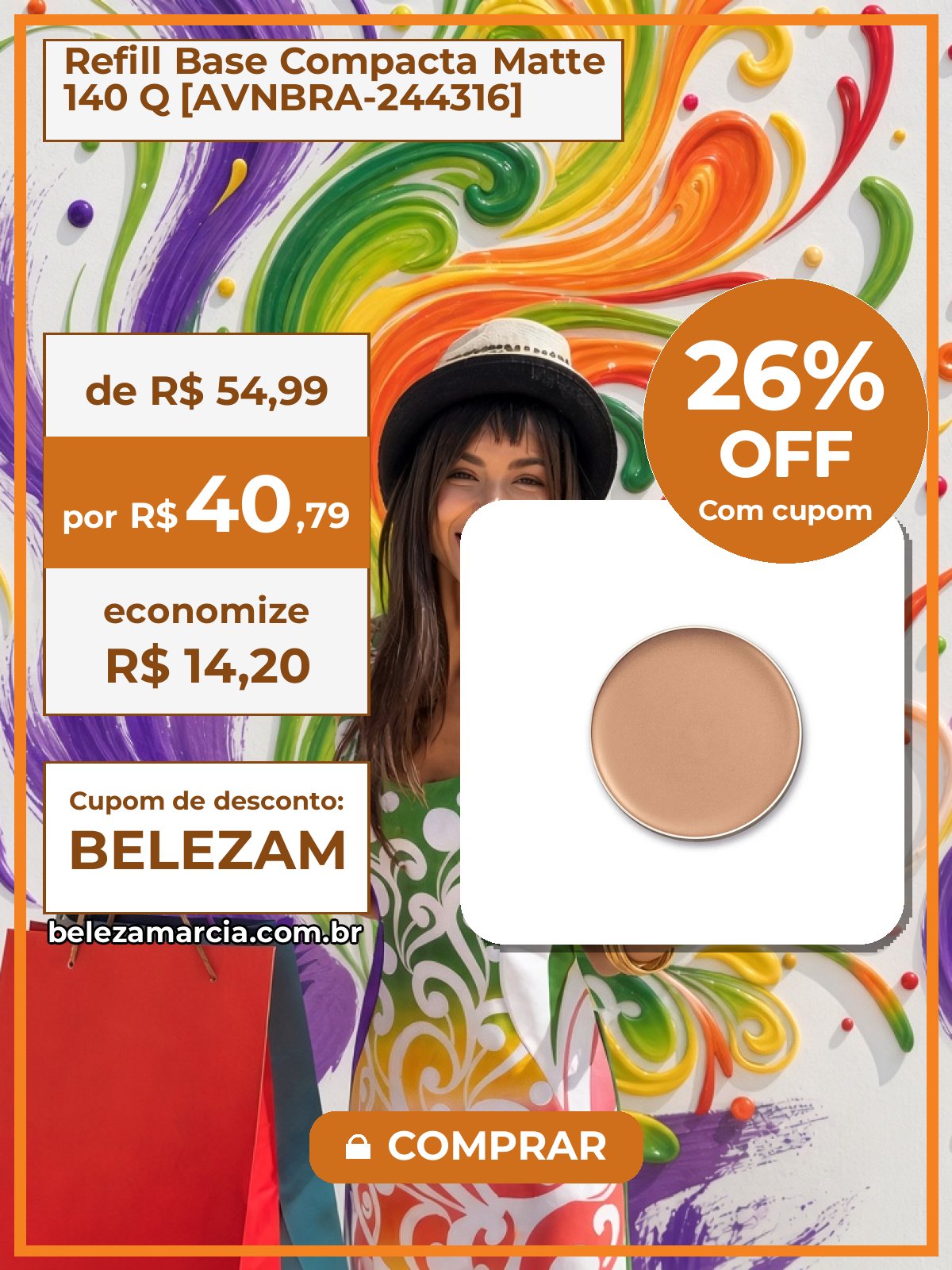 Refill Base Compacta Matte 140 Q [AVNBRA-244316]