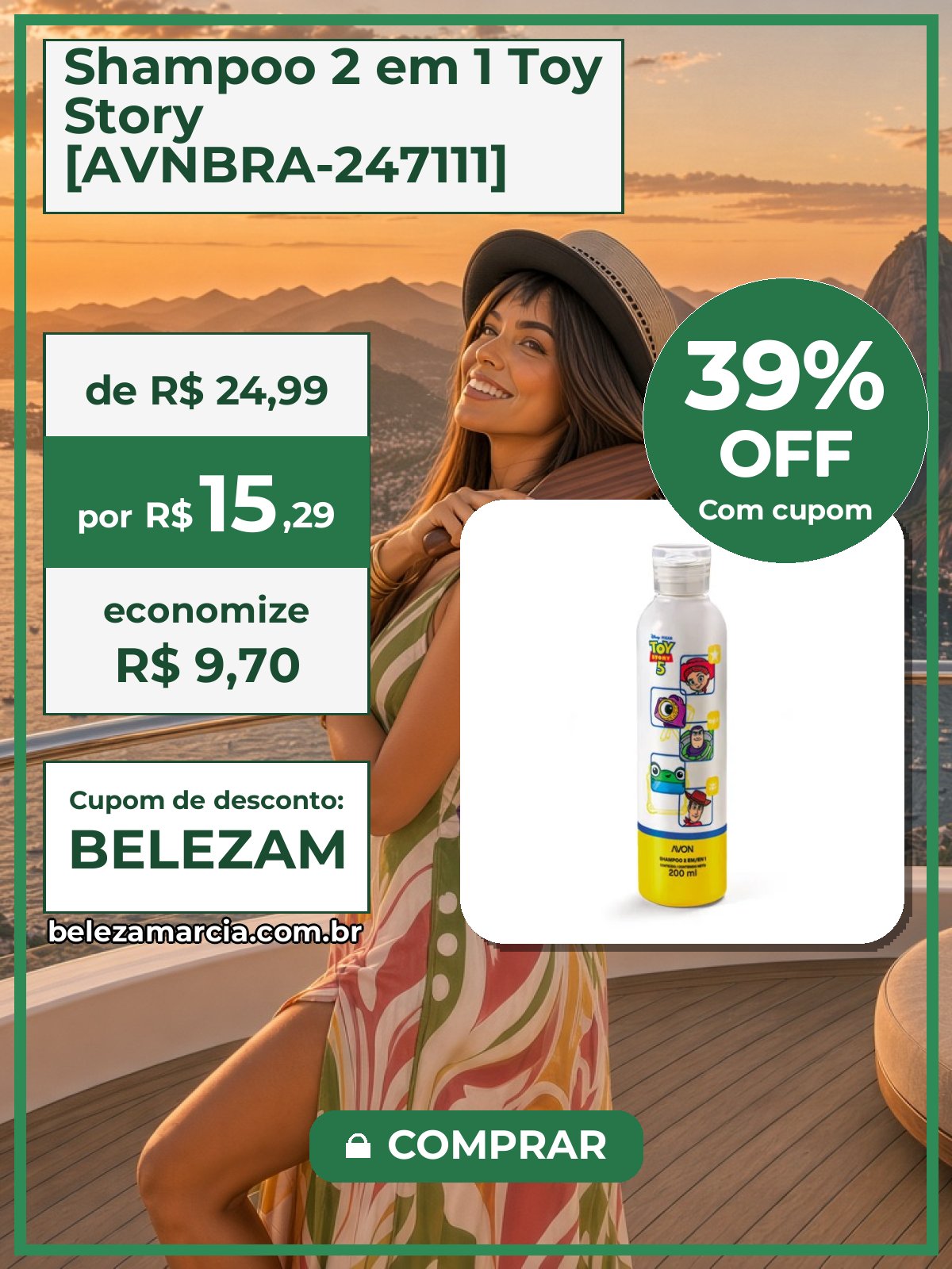 Shampoo 2 em 1 Toy Story [AVNBRA-247111]
