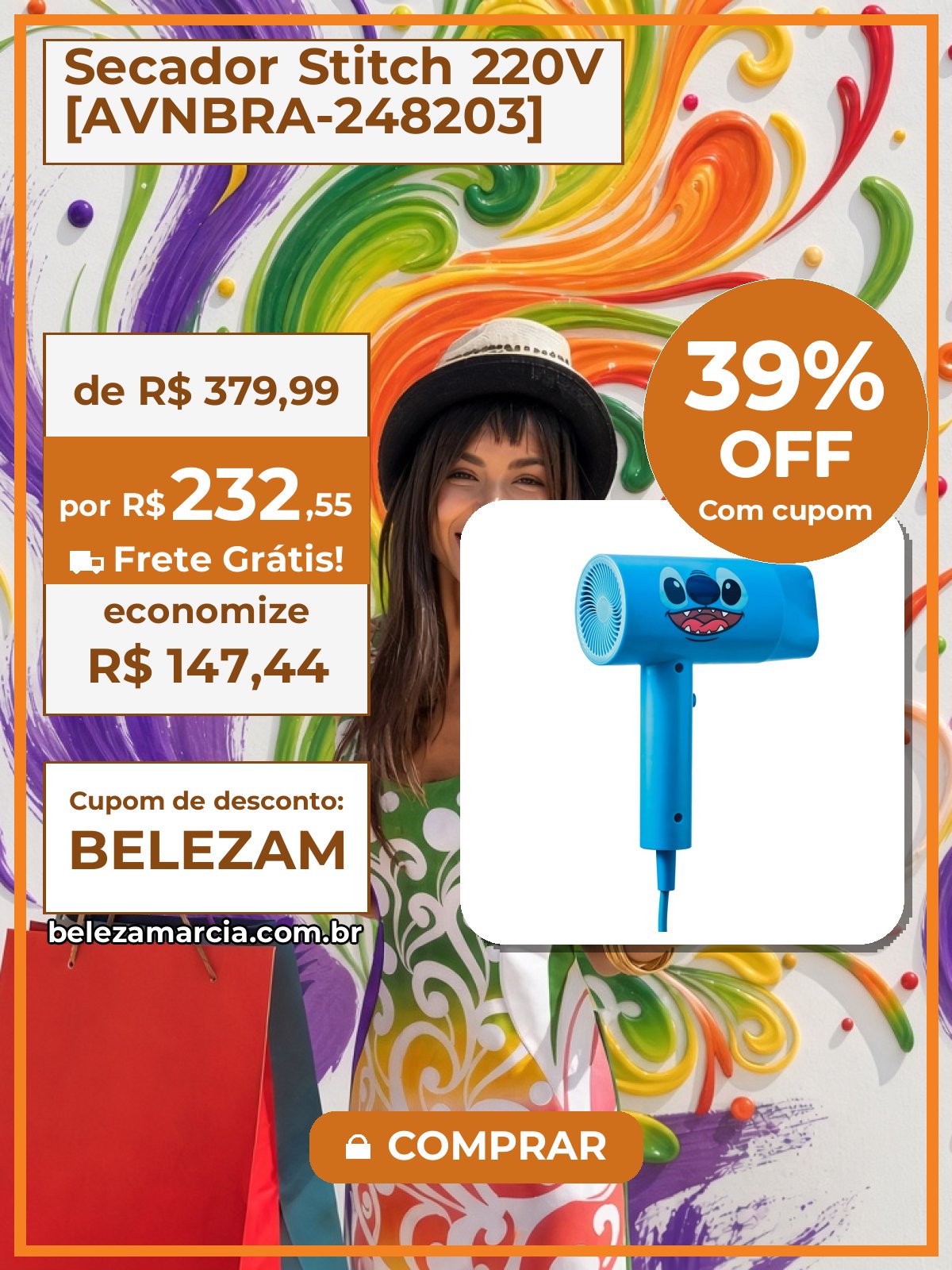 Secador Stitch 220V [AVNBRA-248203]