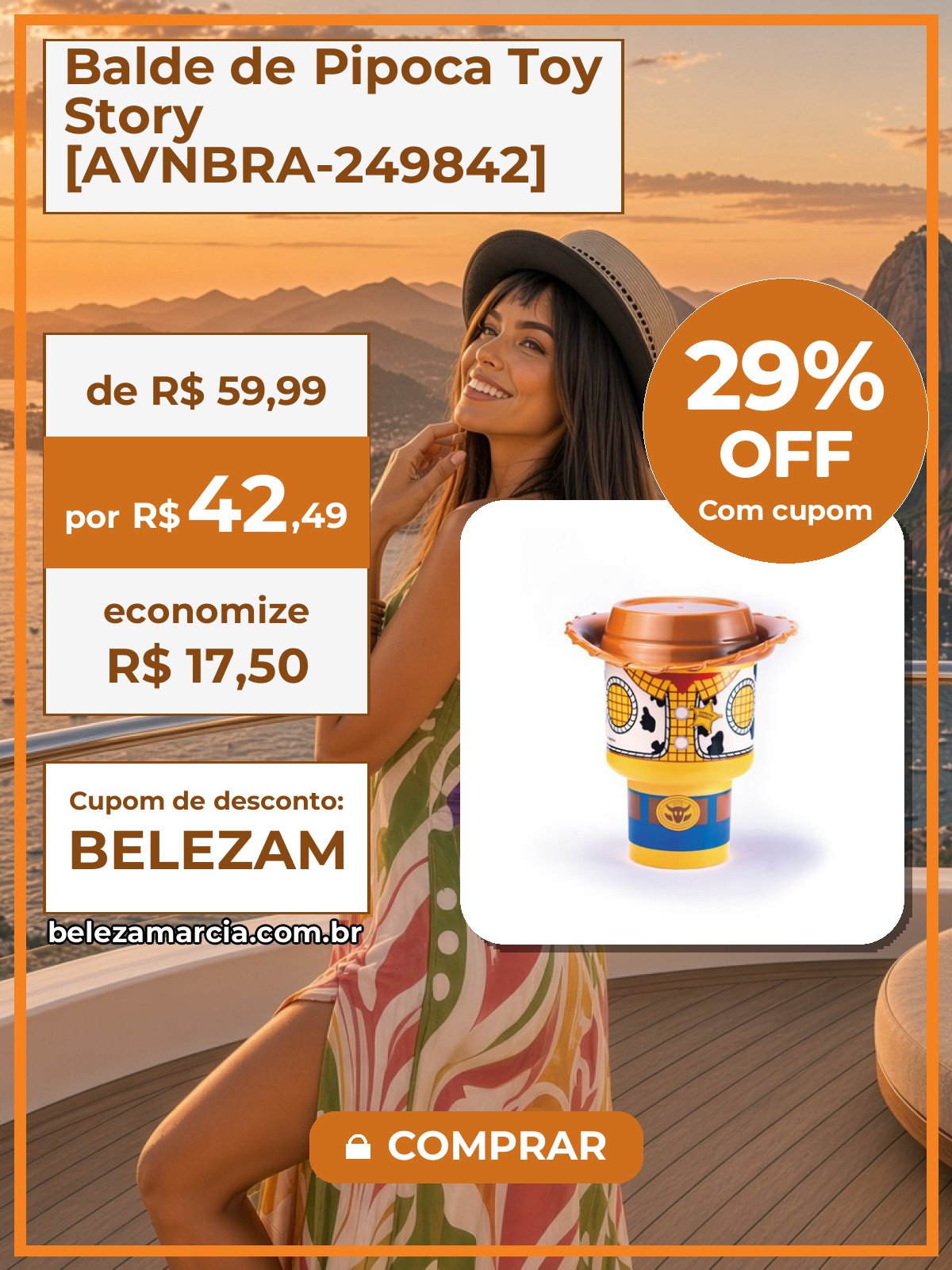 Balde de Pipoca Toy Story [AVNBRA-249842]
