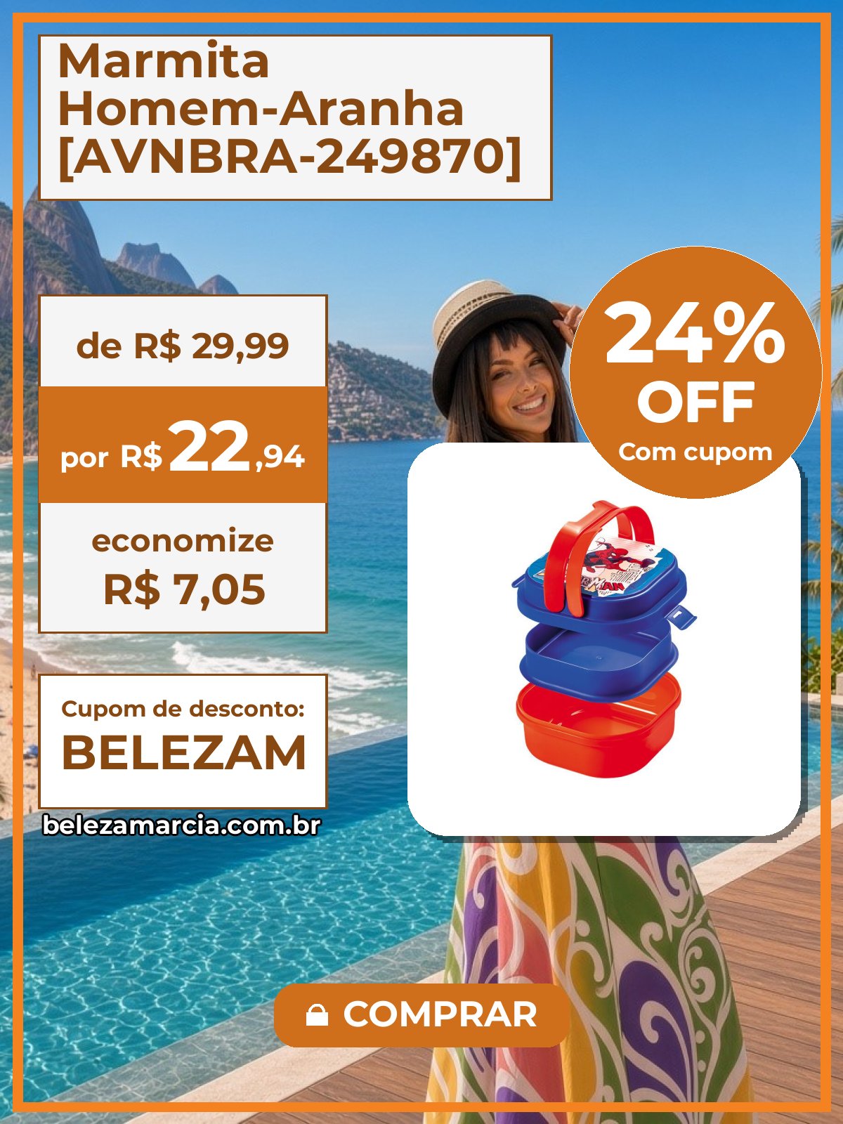 Marmita Homem-Aranha [AVNBRA-249870]