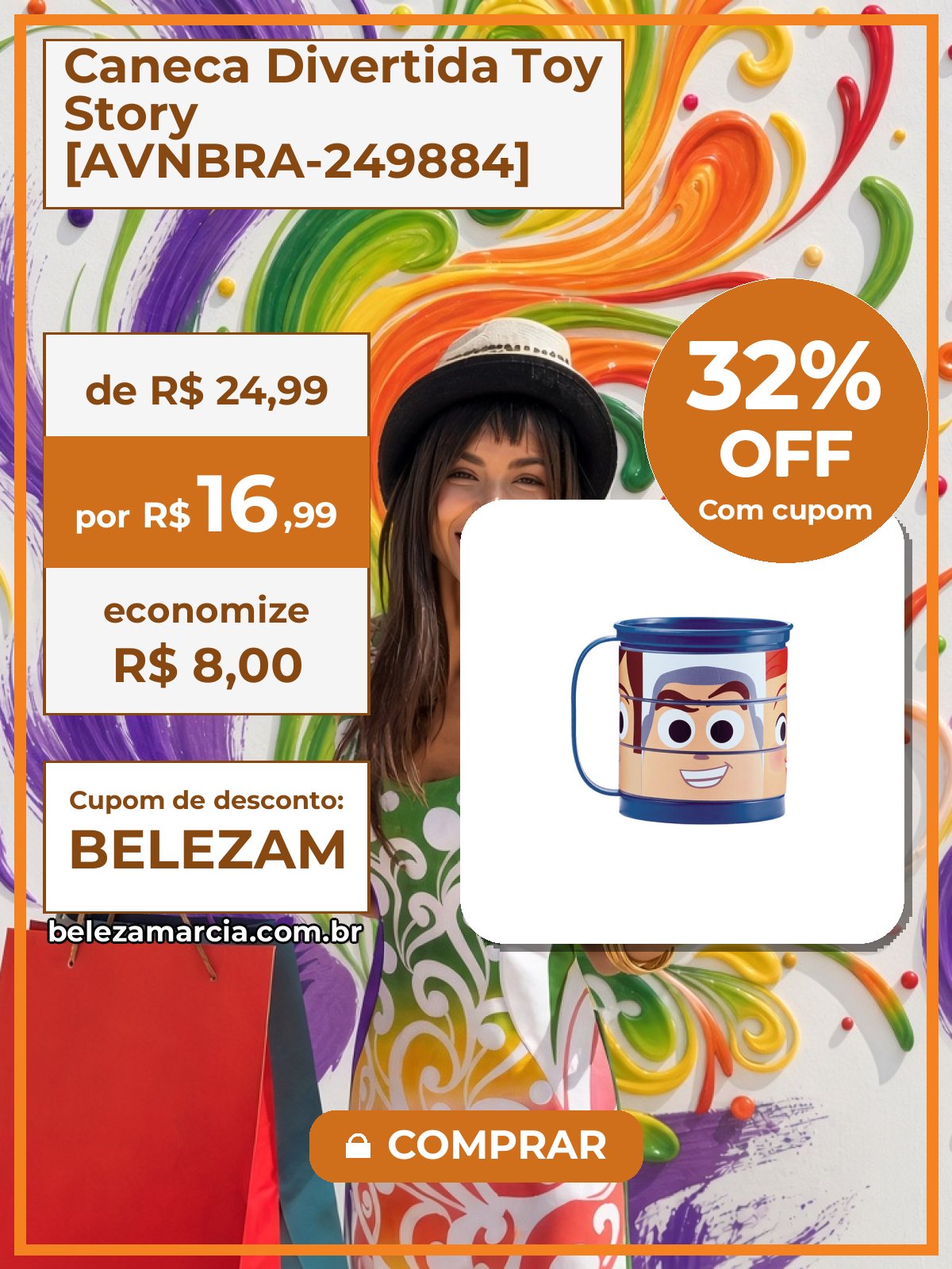 Caneca Divertida Toy Story [AVNBRA-249884]