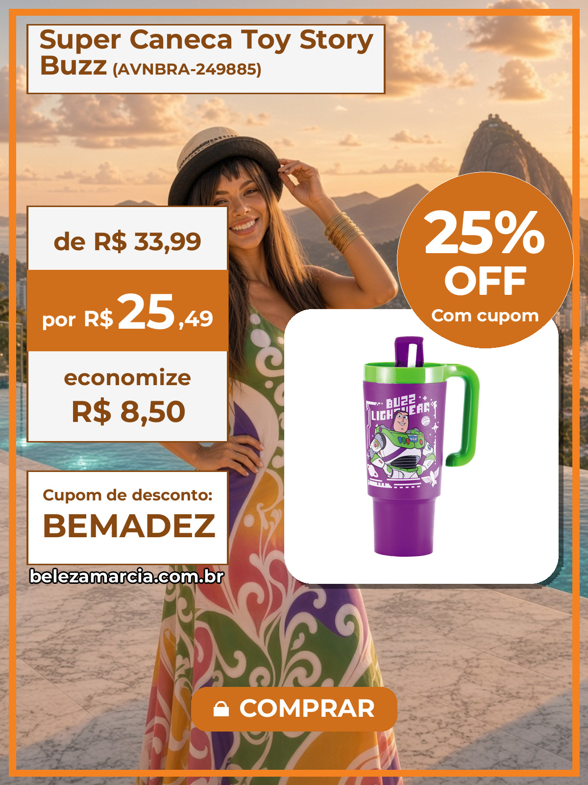 Super Caneca Toy Story Buzz