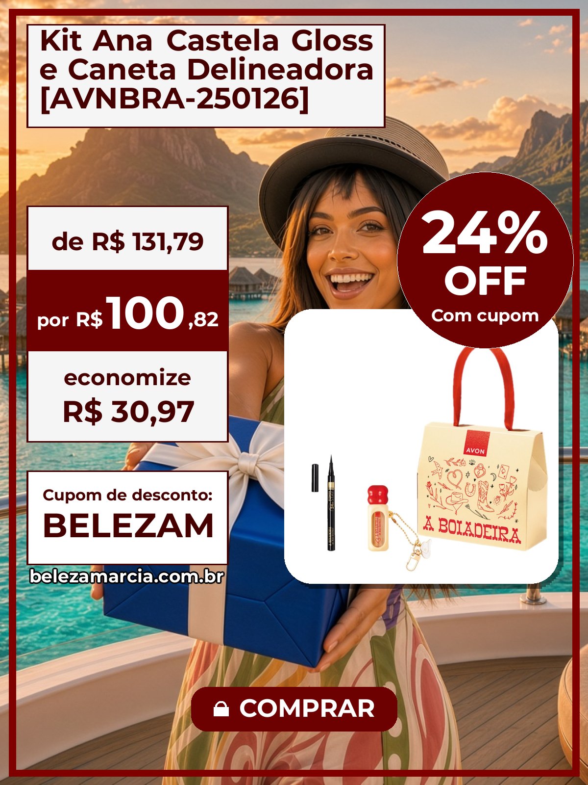 Kit Ana Castela Gloss e Caneta Delineadora [AVNBRA-250126]