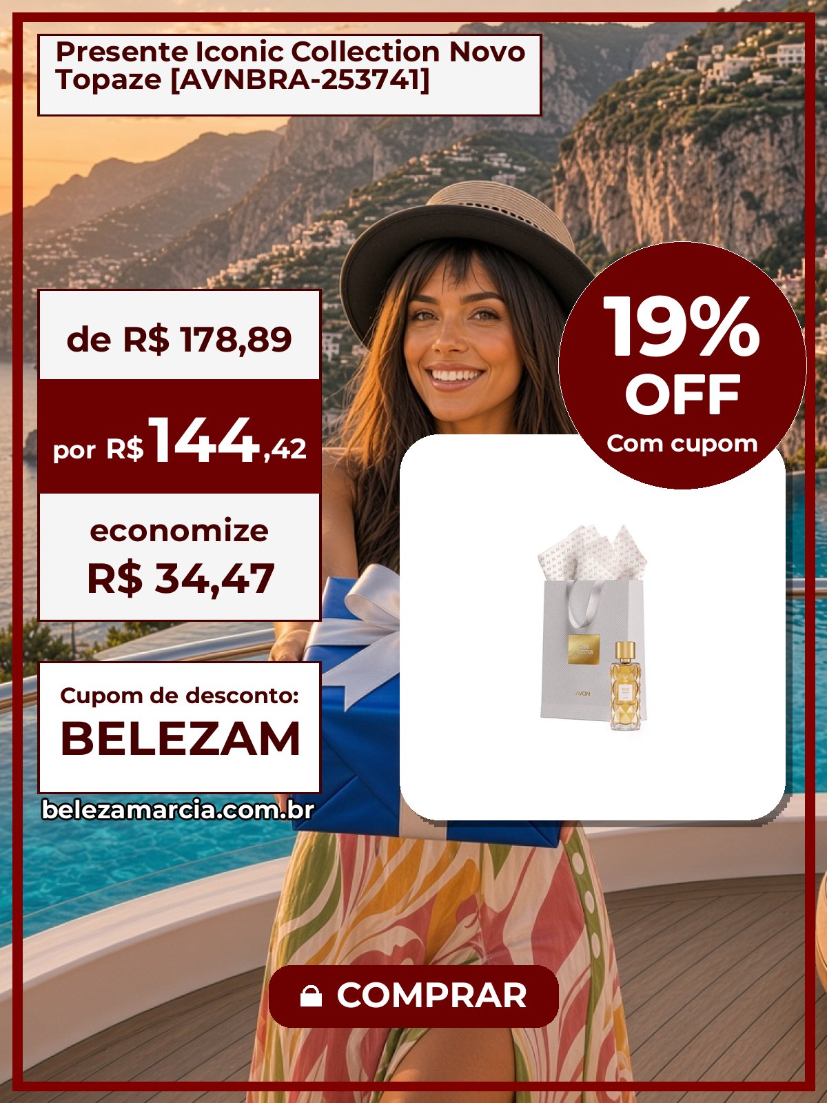 Presente Iconic Collection Novo Topaze [AVNBRA-253741]