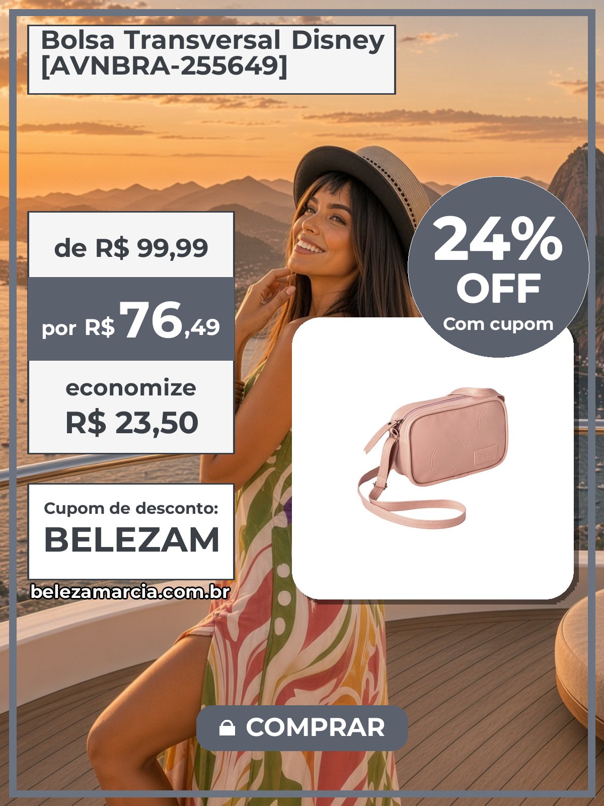 Bolsa Transversal Disney [AVNBRA-255649]