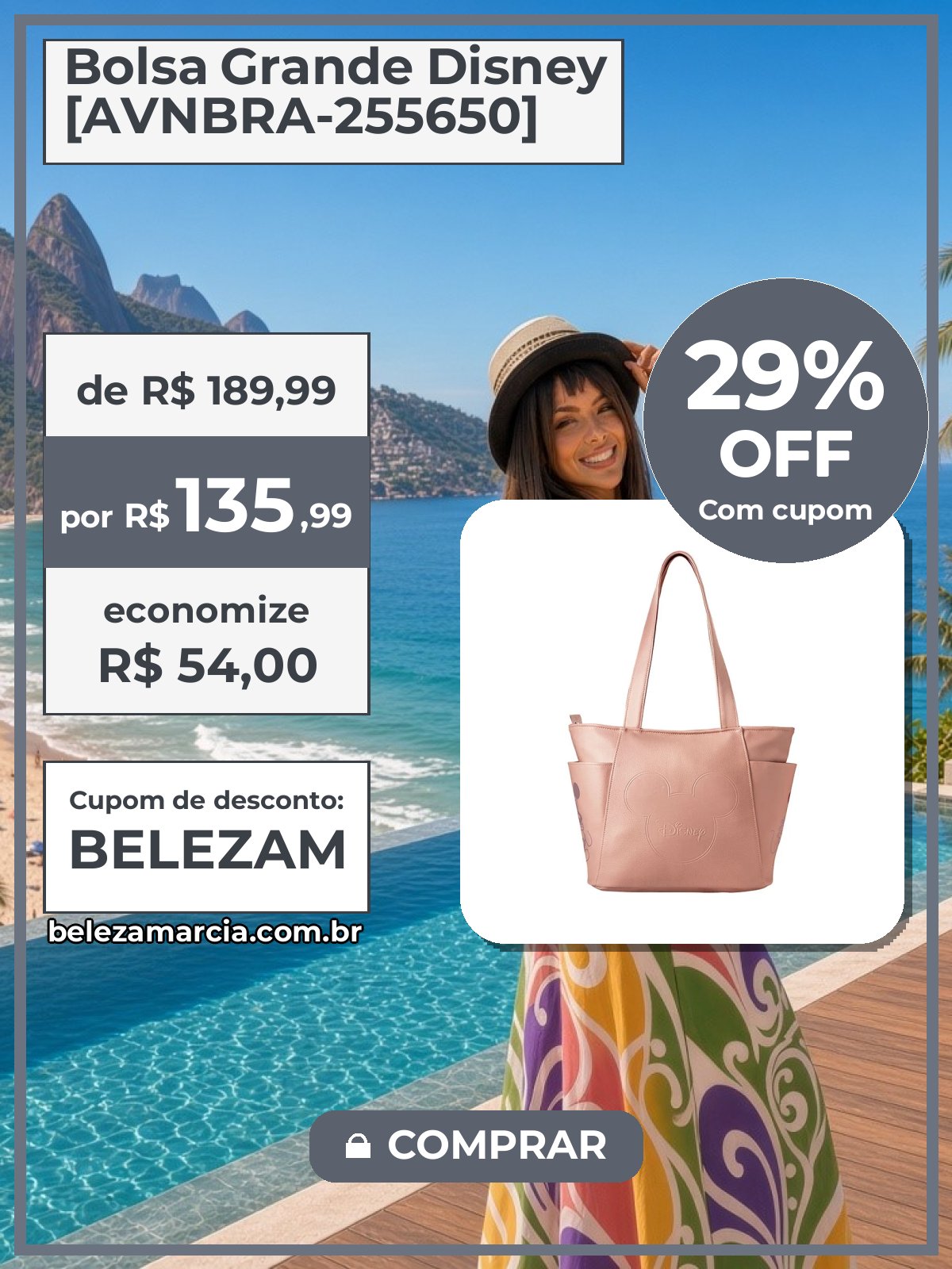 Bolsa Grande Disney [AVNBRA-255650]