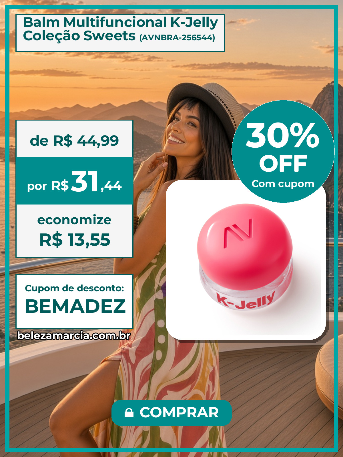 Balm Multifuncional K-Jelly Coleção Sweets