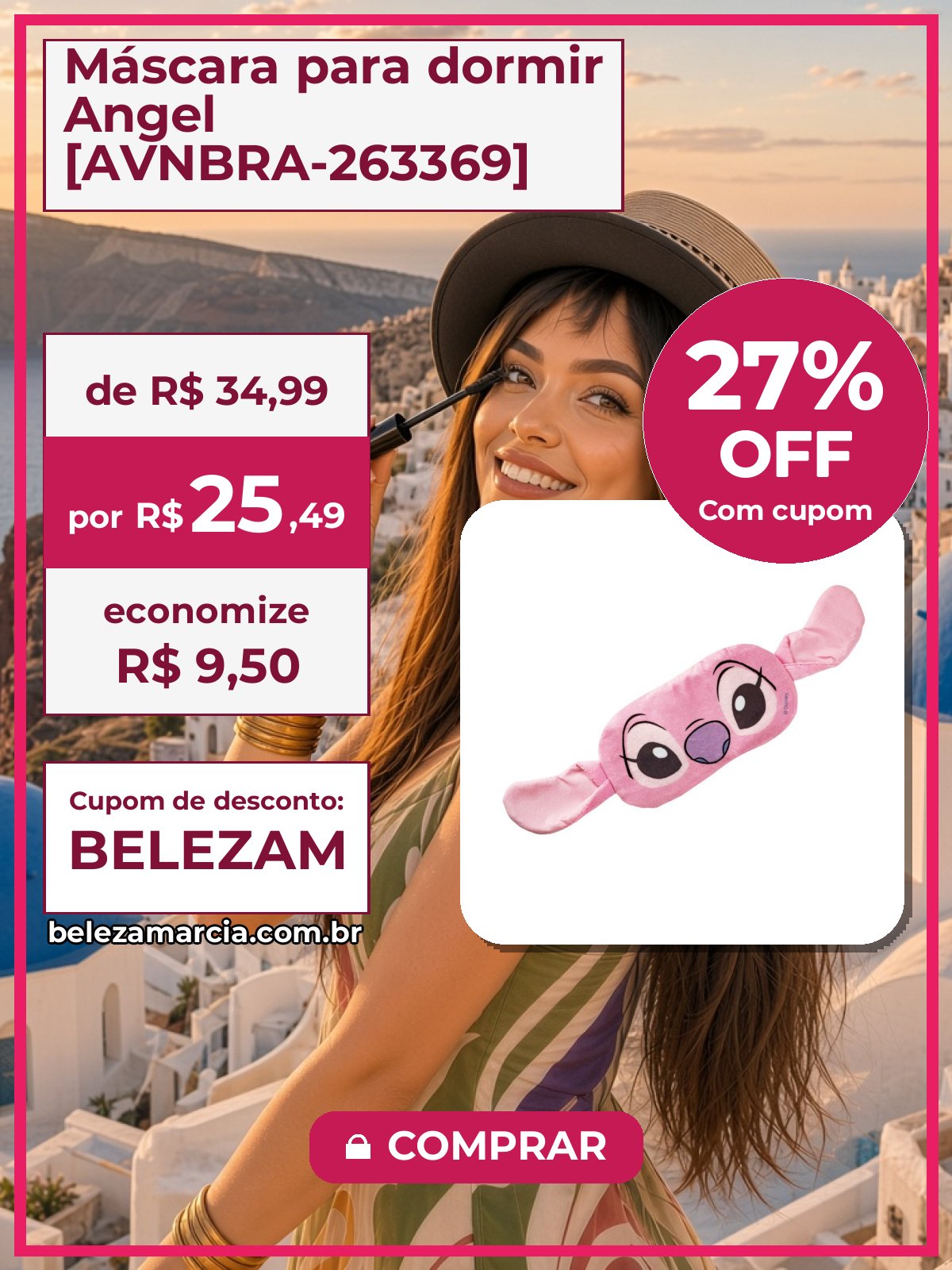 Máscara para dormir Angel [AVNBRA-263369]