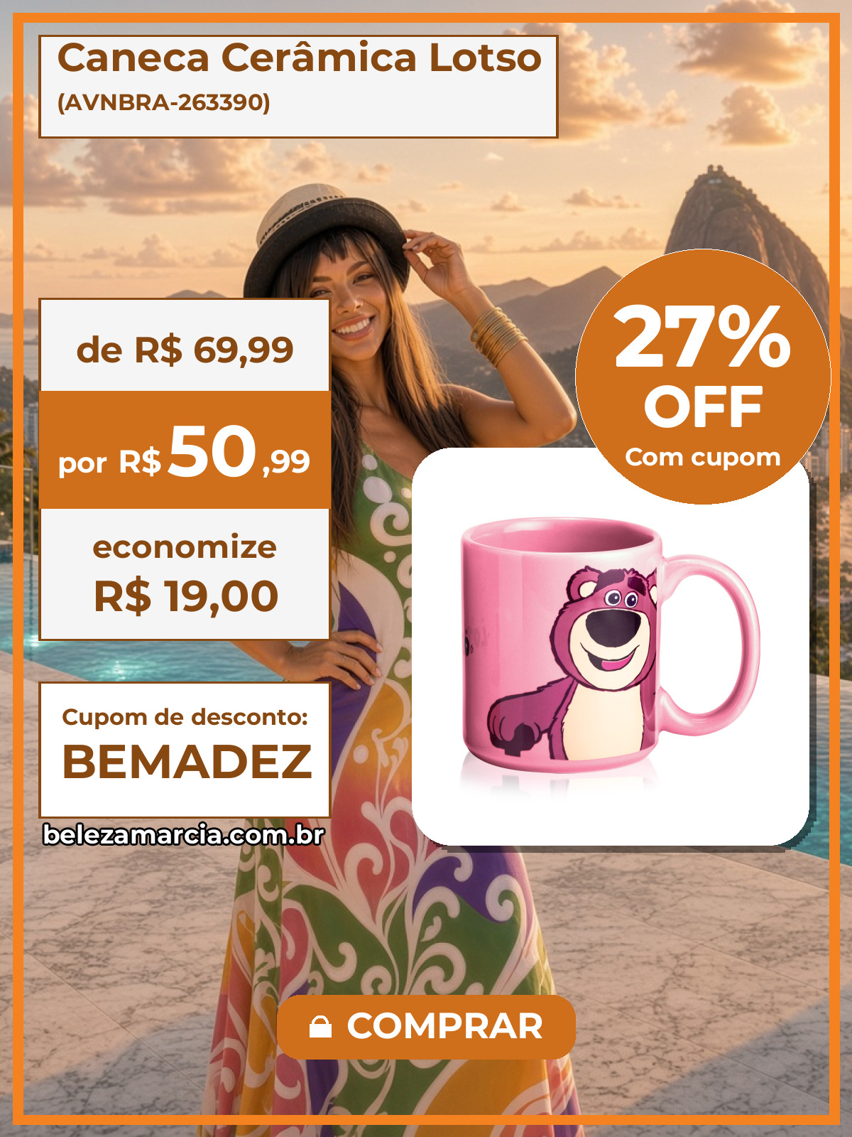 Caneca Cerâmica Lotso