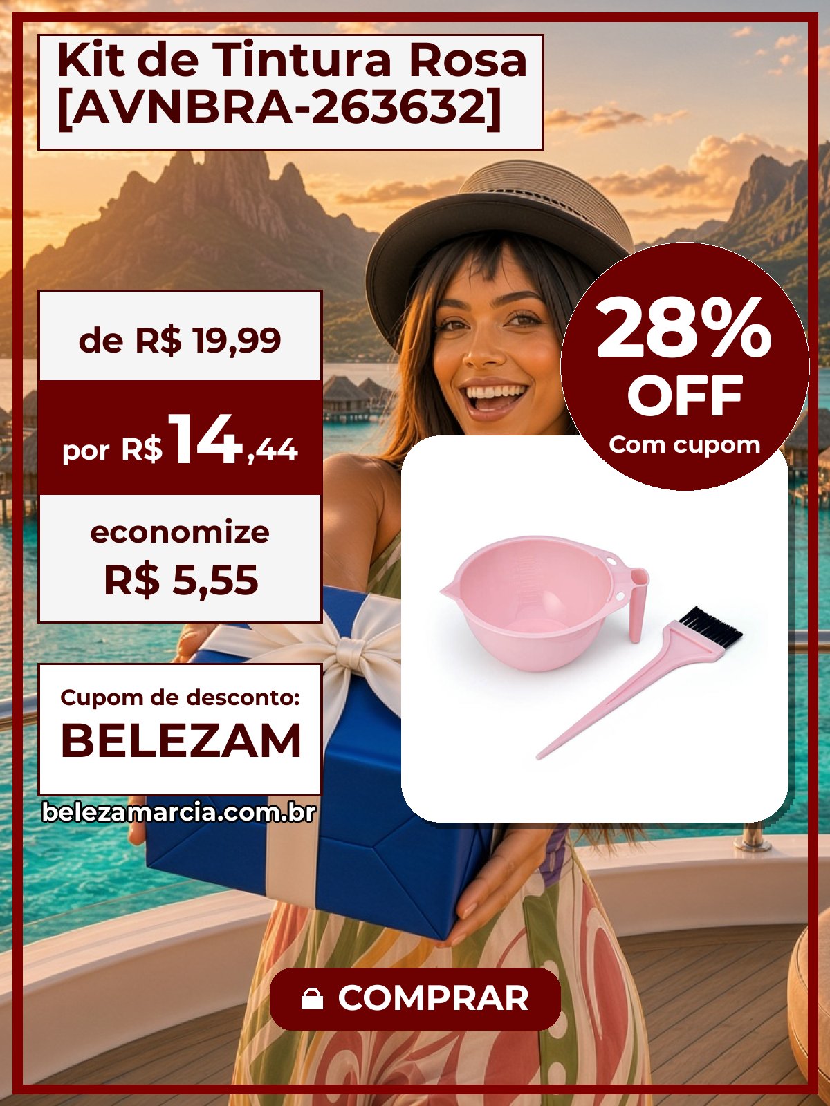 Kit de Tintura Rosa [AVNBRA-263632]