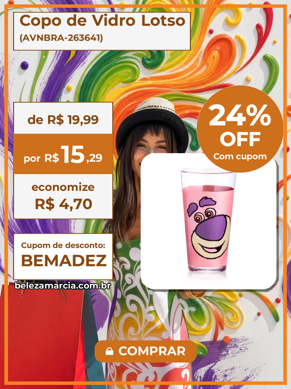 Copo de Vidro Lotso