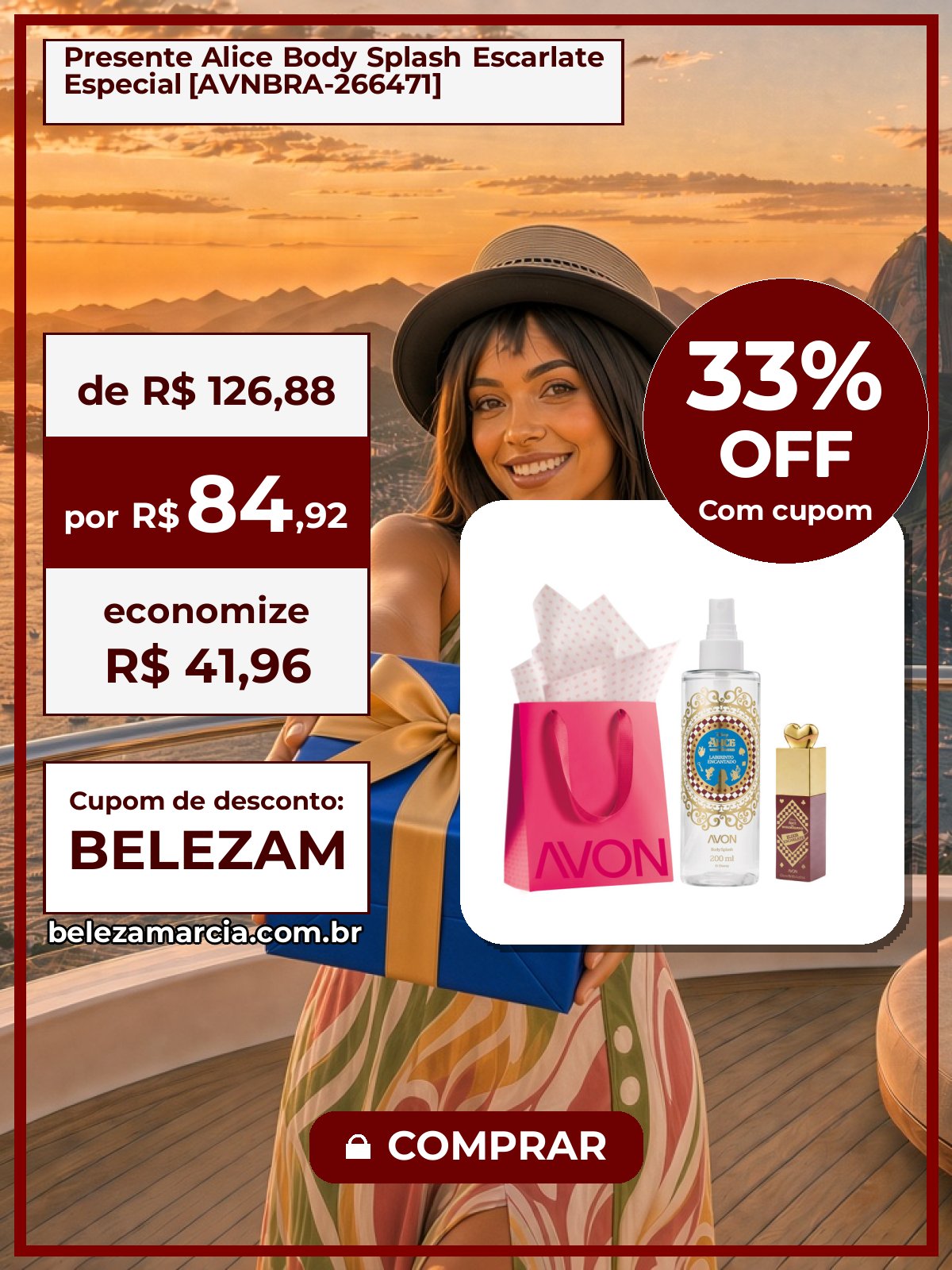 Presente Alice Body Splash Escarlate Especial [AVNBRA-266471]