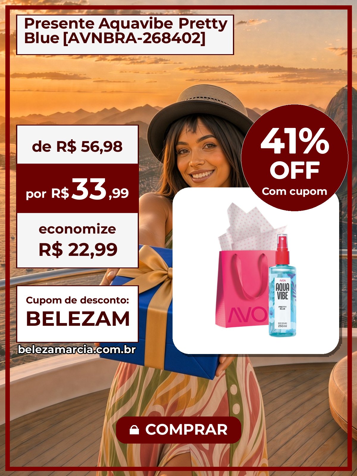 Presente Aquavibe Pretty Blue [AVNBRA-268402]