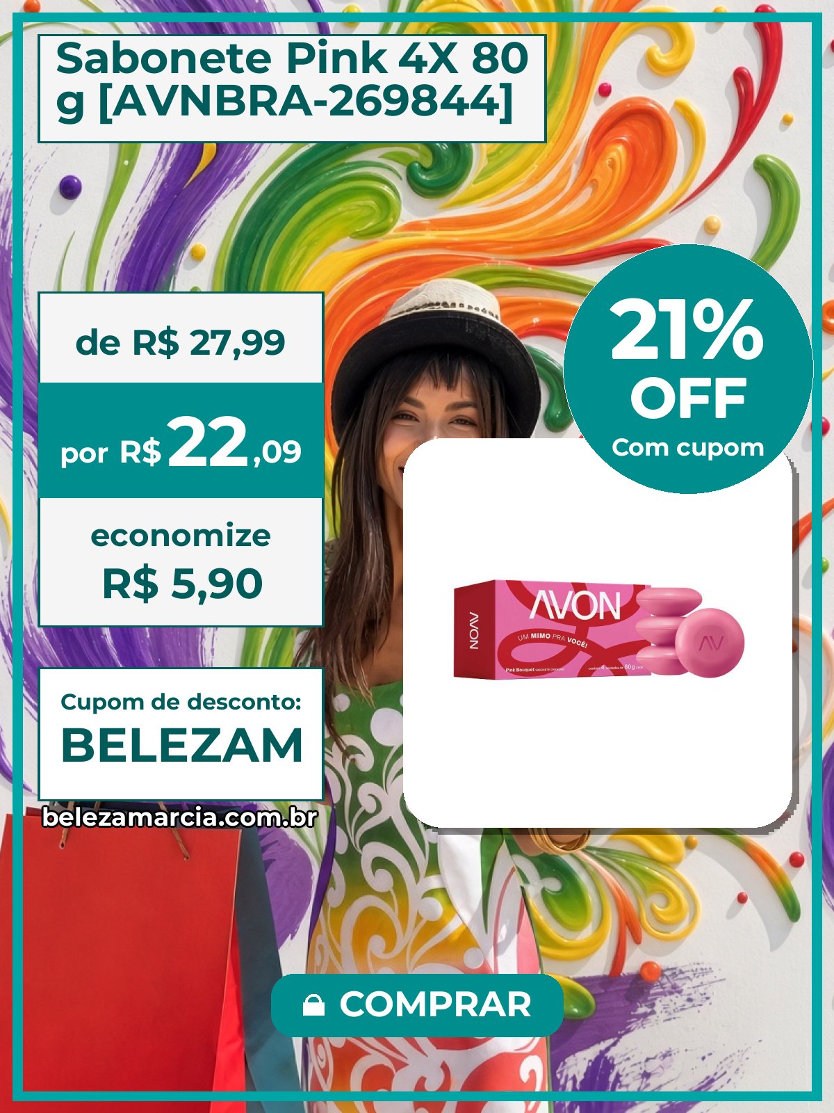 Sabonete Pink 4X 80 g [AVNBRA-269844]