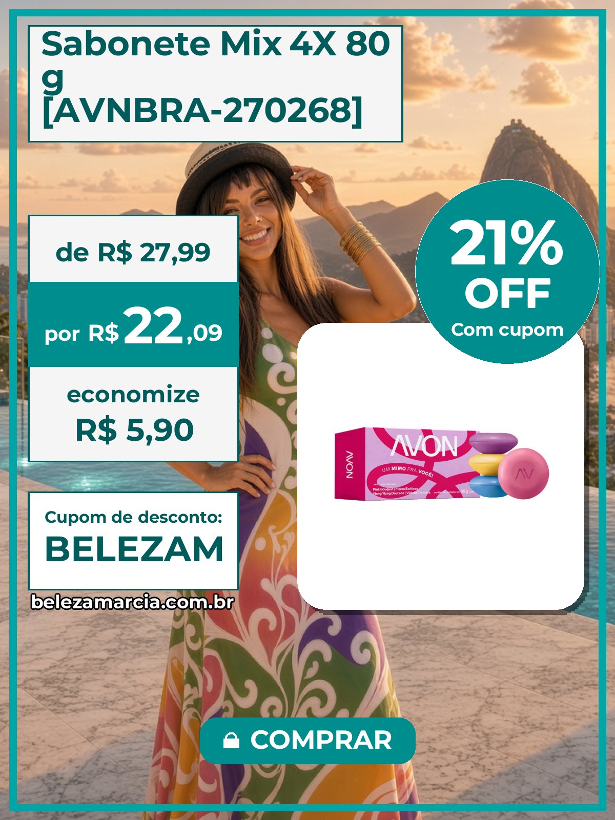Sabonete Mix 4X 80 g [AVNBRA-270268]