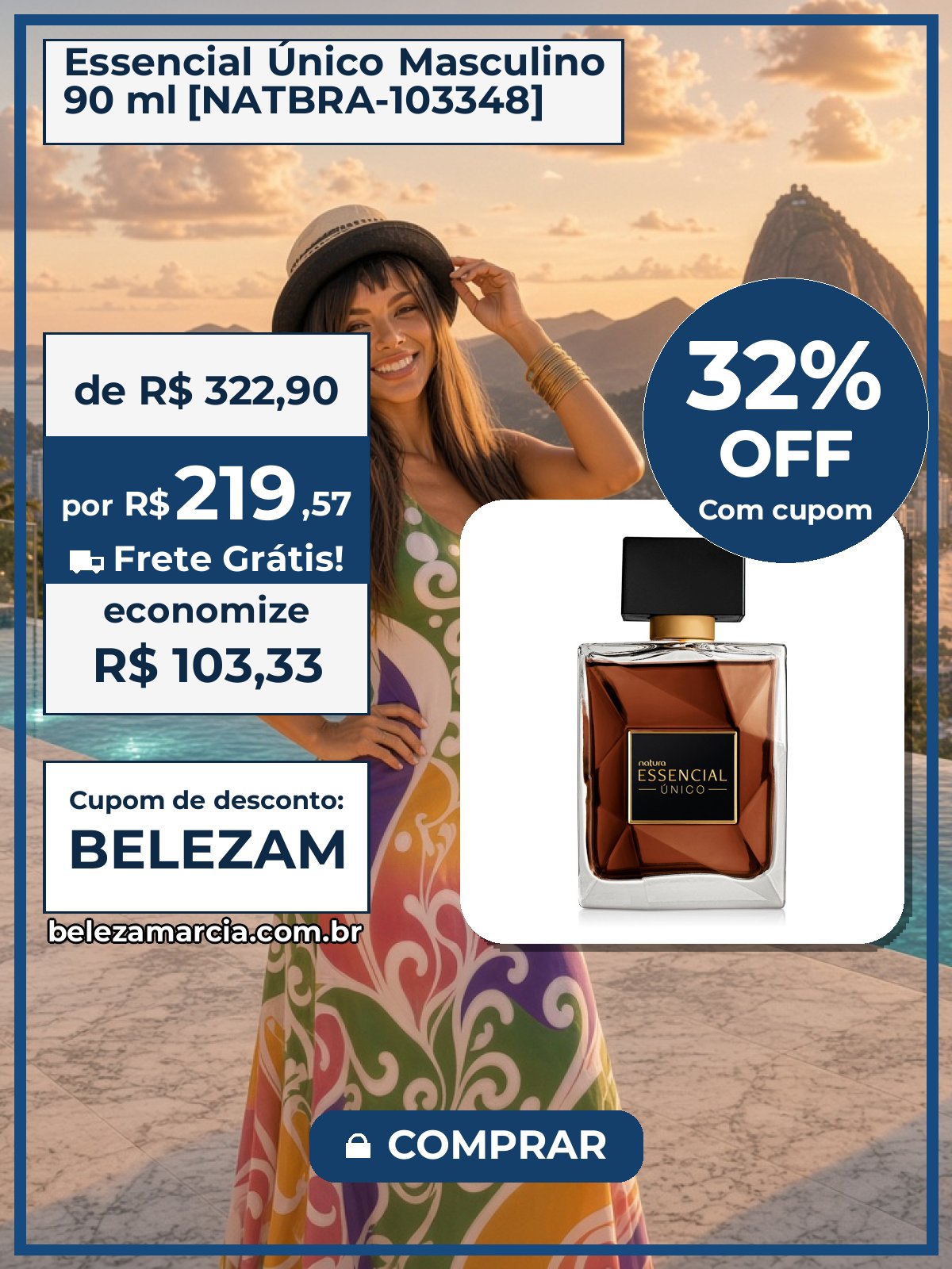 Essencial Único Masculino 90 ml [NATBRA-103348]