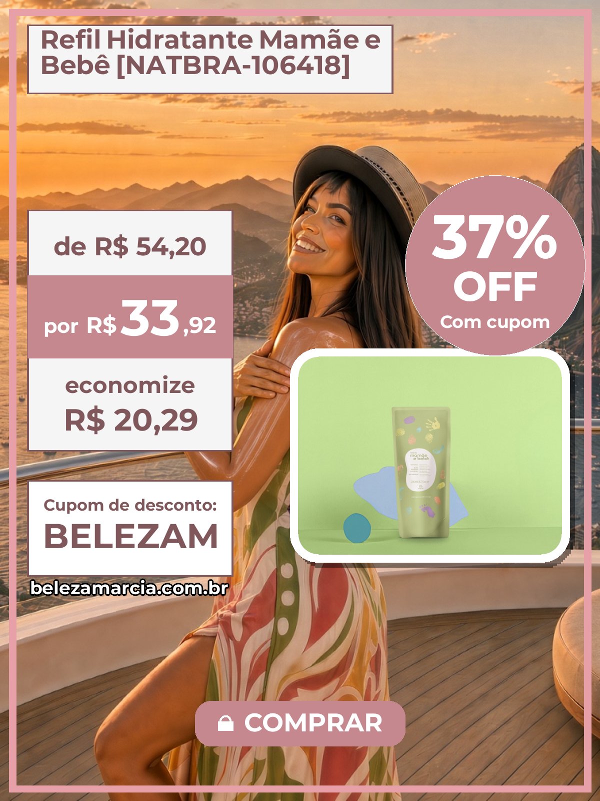 Refil Hidratante Mamãe e Bebê [NATBRA-106418]