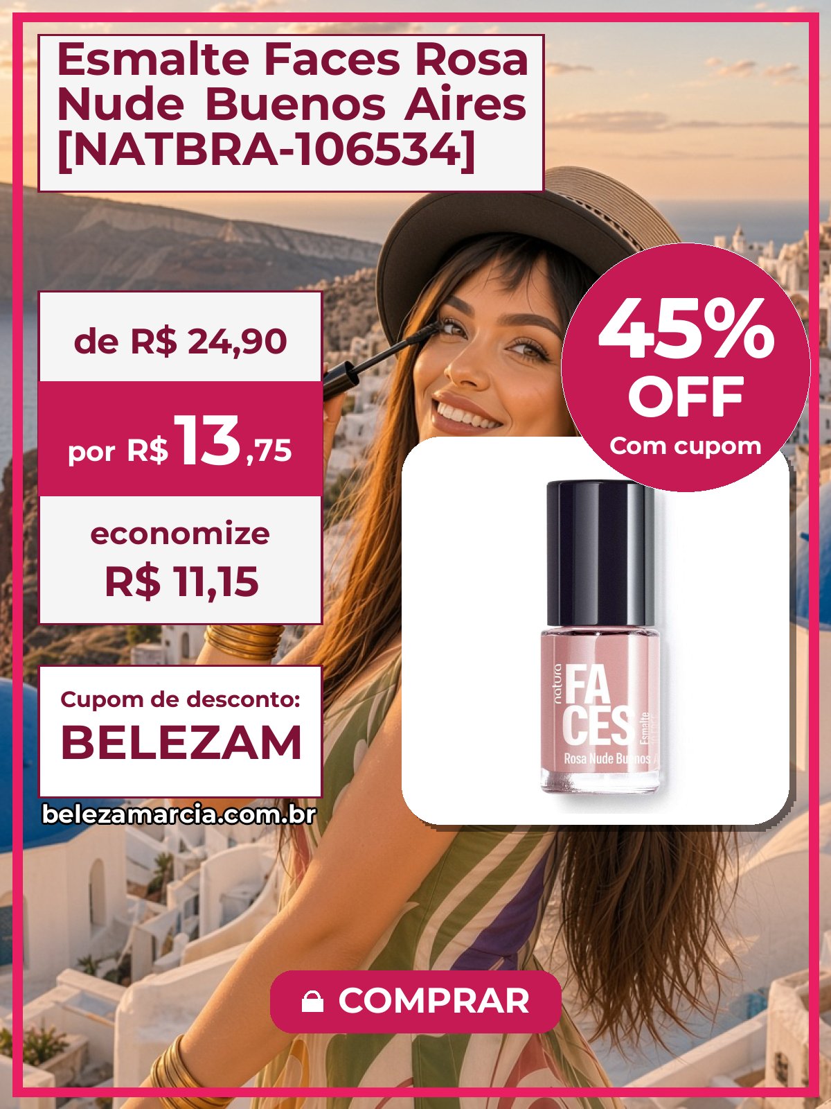 Esmalte Faces Rosa Nude Buenos Aires [NATBRA-106534]