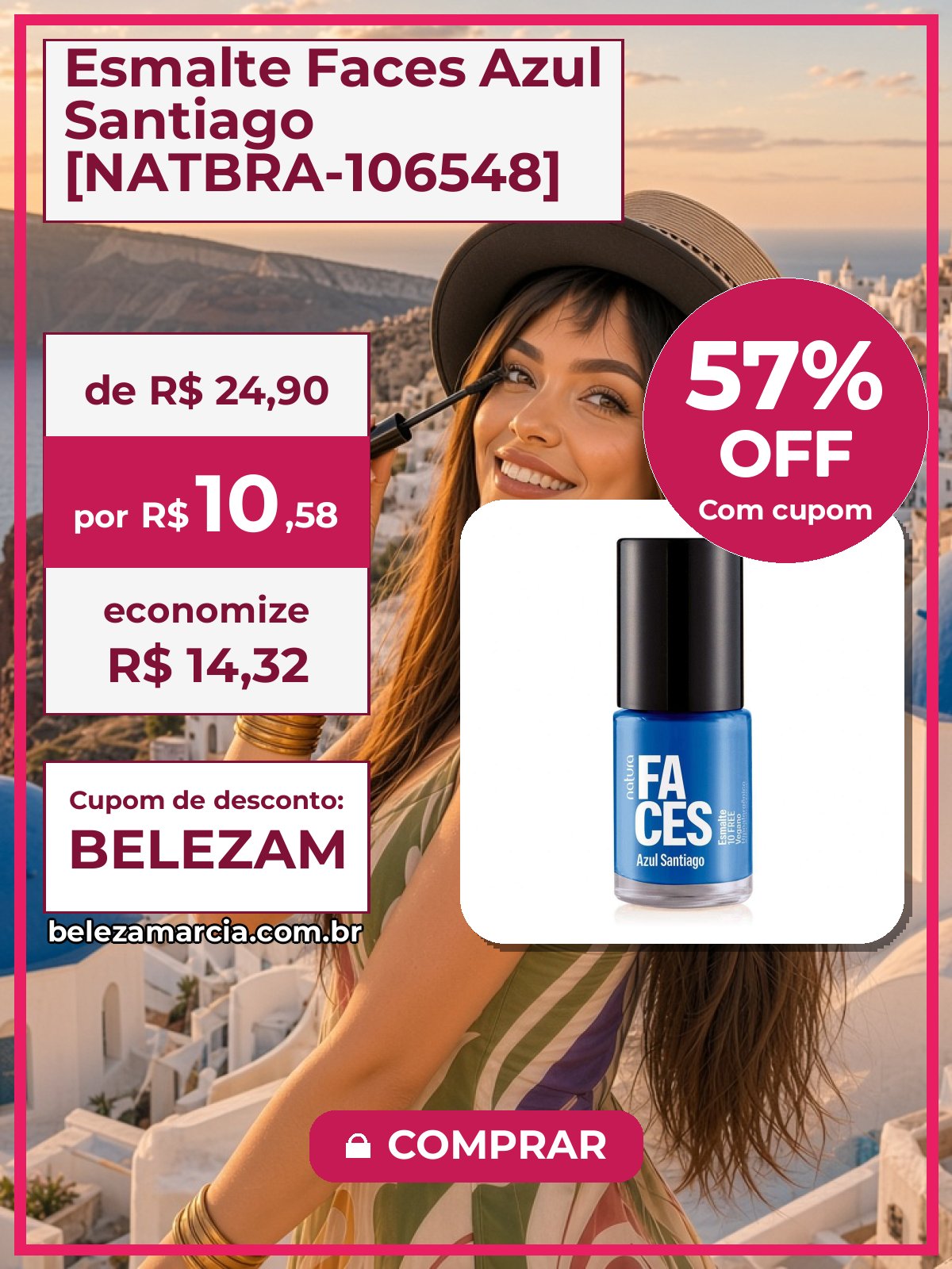 Esmalte Faces Azul Santiago [NATBRA-106548]