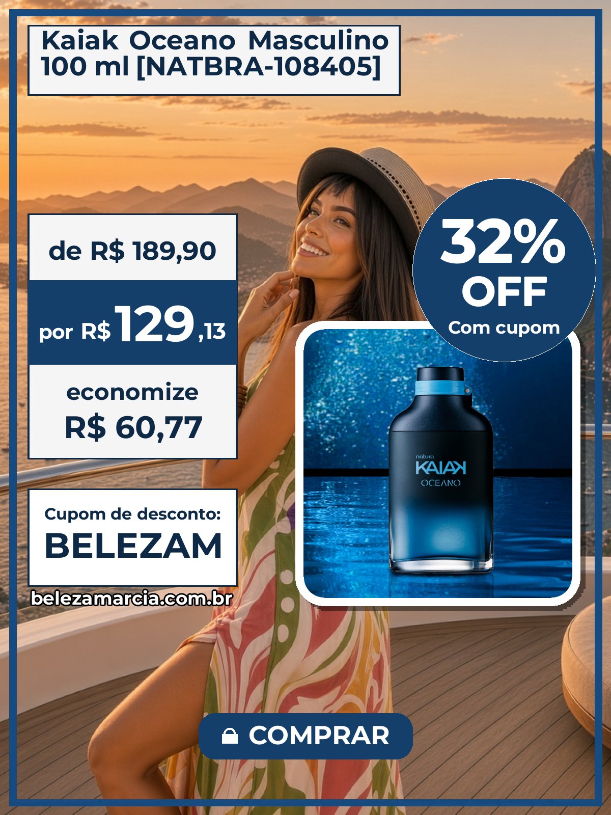 Kaiak Oceano Masculino 100 ml [NATBRA-108405]